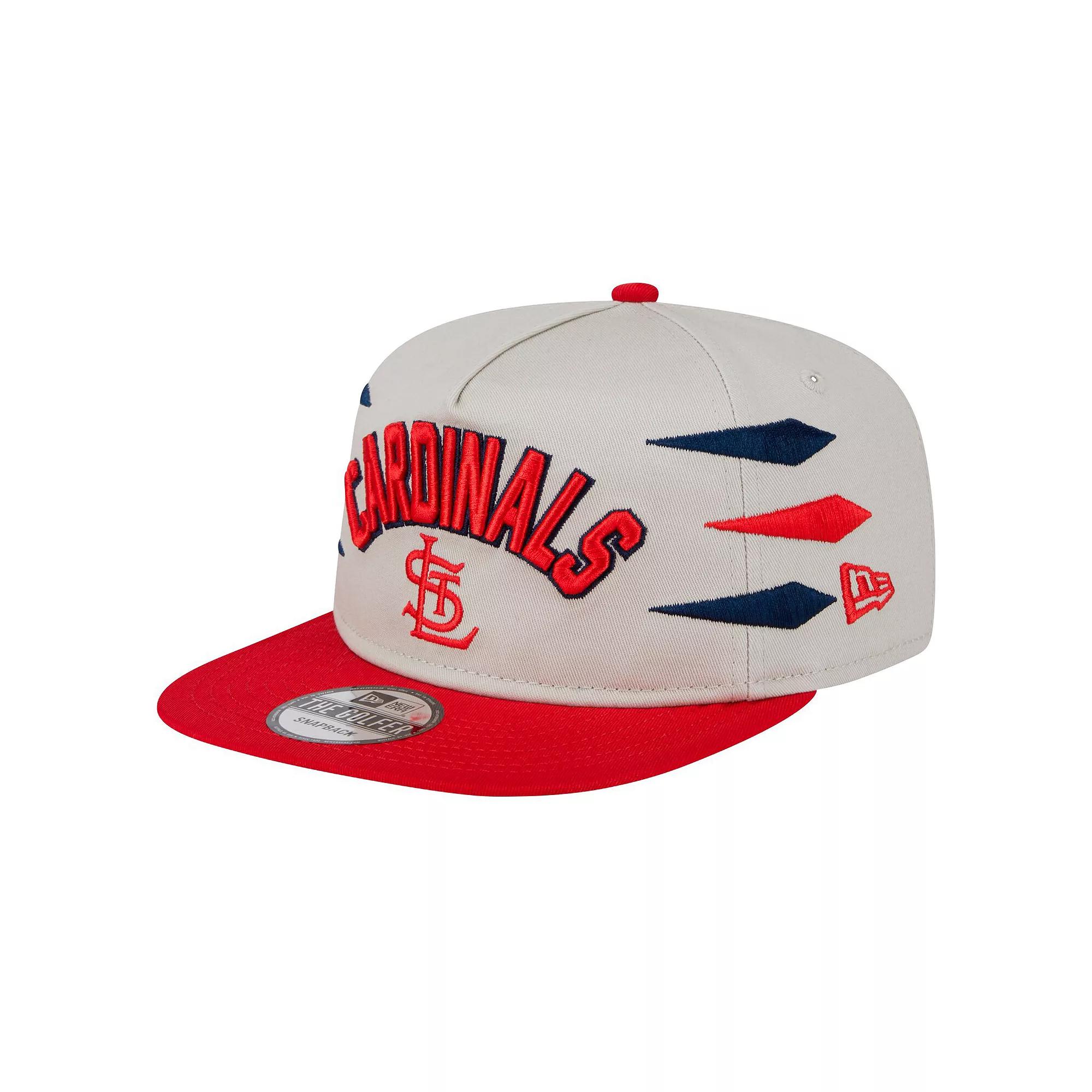 Men's New Era Cream St. Louis Cardinals Iron Golfer Snapback Hat, Beige Product Image