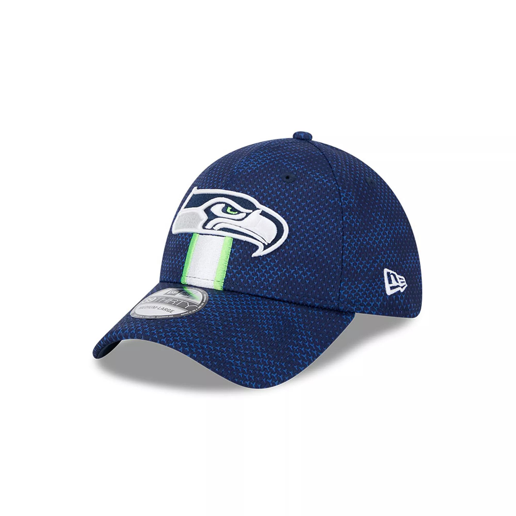 Men's New Era College Navy Seattle Seahawks 2024 Sideline 39THIRTY Flex Hat, Size: Medium/Large, Team Product Image