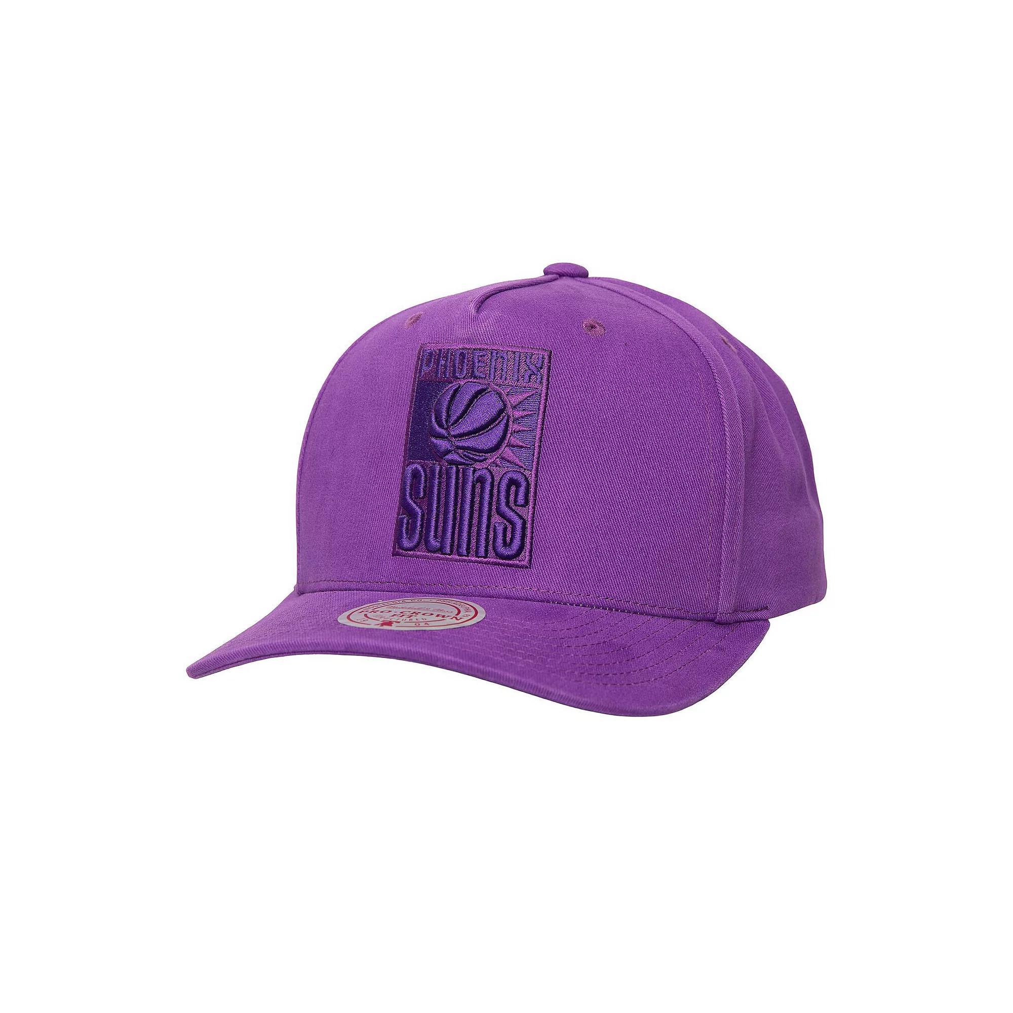 Men's Mitchell & Ness Purple Phoenix Suns Washed Out Tonal Logo Snapback Hat, Phx Purple Product Image