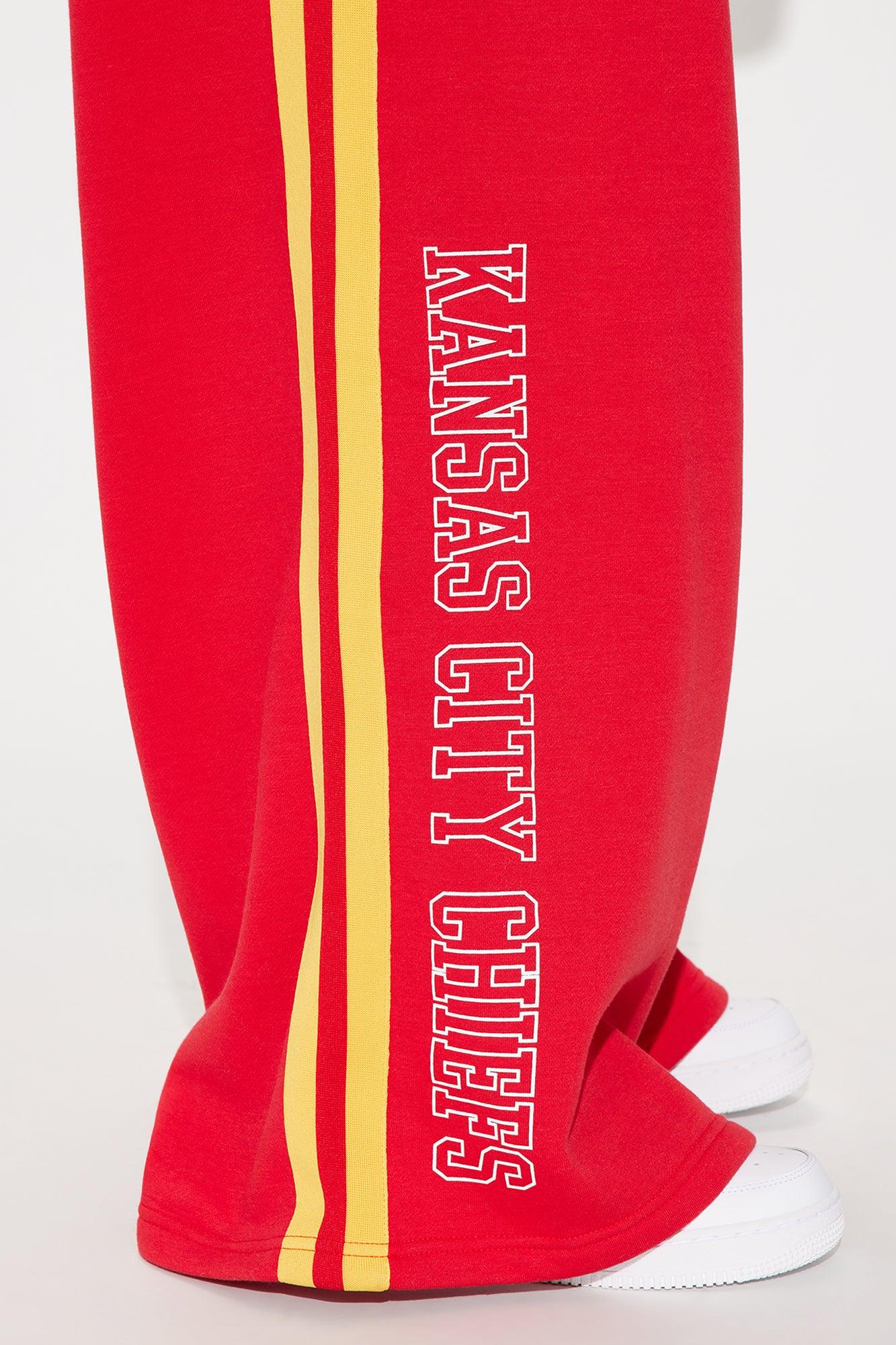 Chiefs Second Half Come-Back Wide Leg Pant - Red Product Image