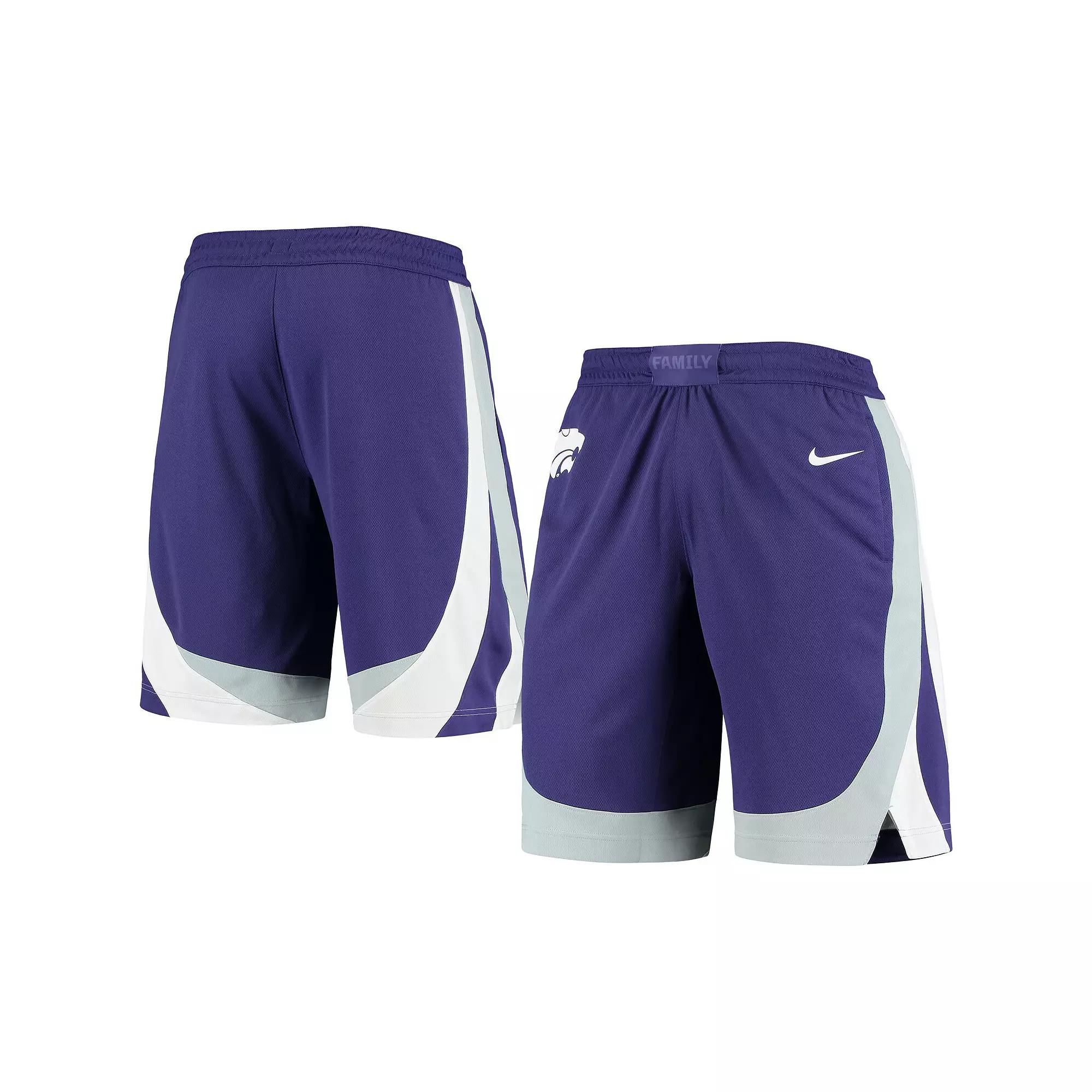 Men's Nike Purple Kansas State Wildcats Team Replica Basketball Shorts,  Product Image