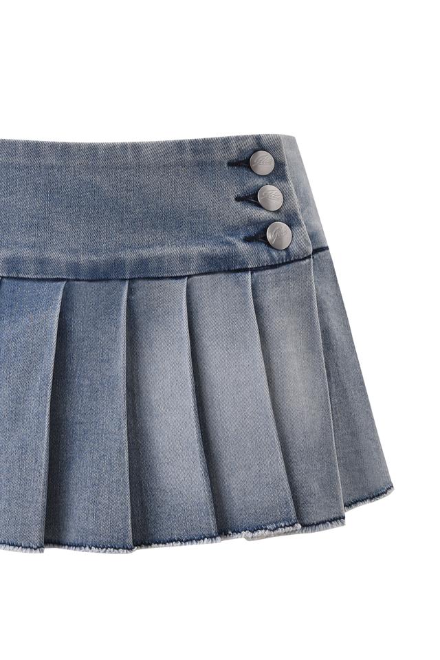 REMINI DENIM MINI SKORT - LIGHT WASH Product Image