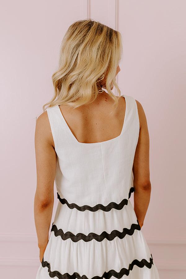 Summer Soiree Crop Top In White Product Image