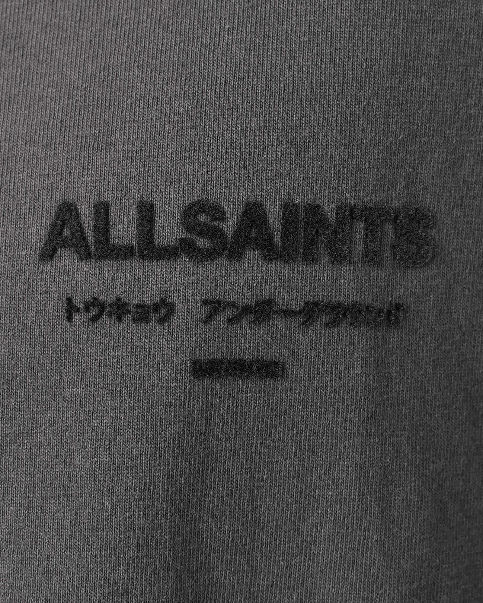 Xander Oversized Short Sleeve Polo Shirt GRAVESTONE GREY | ALLSAINTS US Product Image