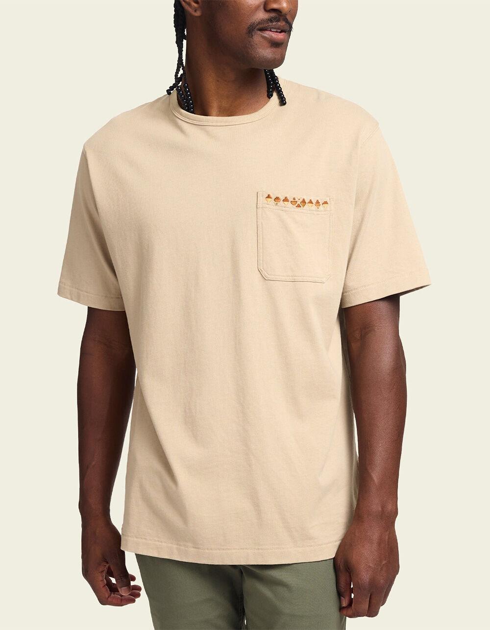 HOWLER BROTHERS Spectrum Mens Pocket Tee - PUTTY Product Image