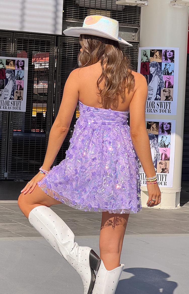 Alison Purple Mini Dress Product Image