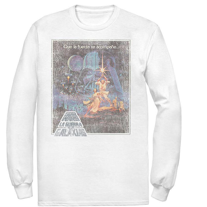 Men's Star Wars Faded VHS Cover Tee, Size: Small, White Product Image