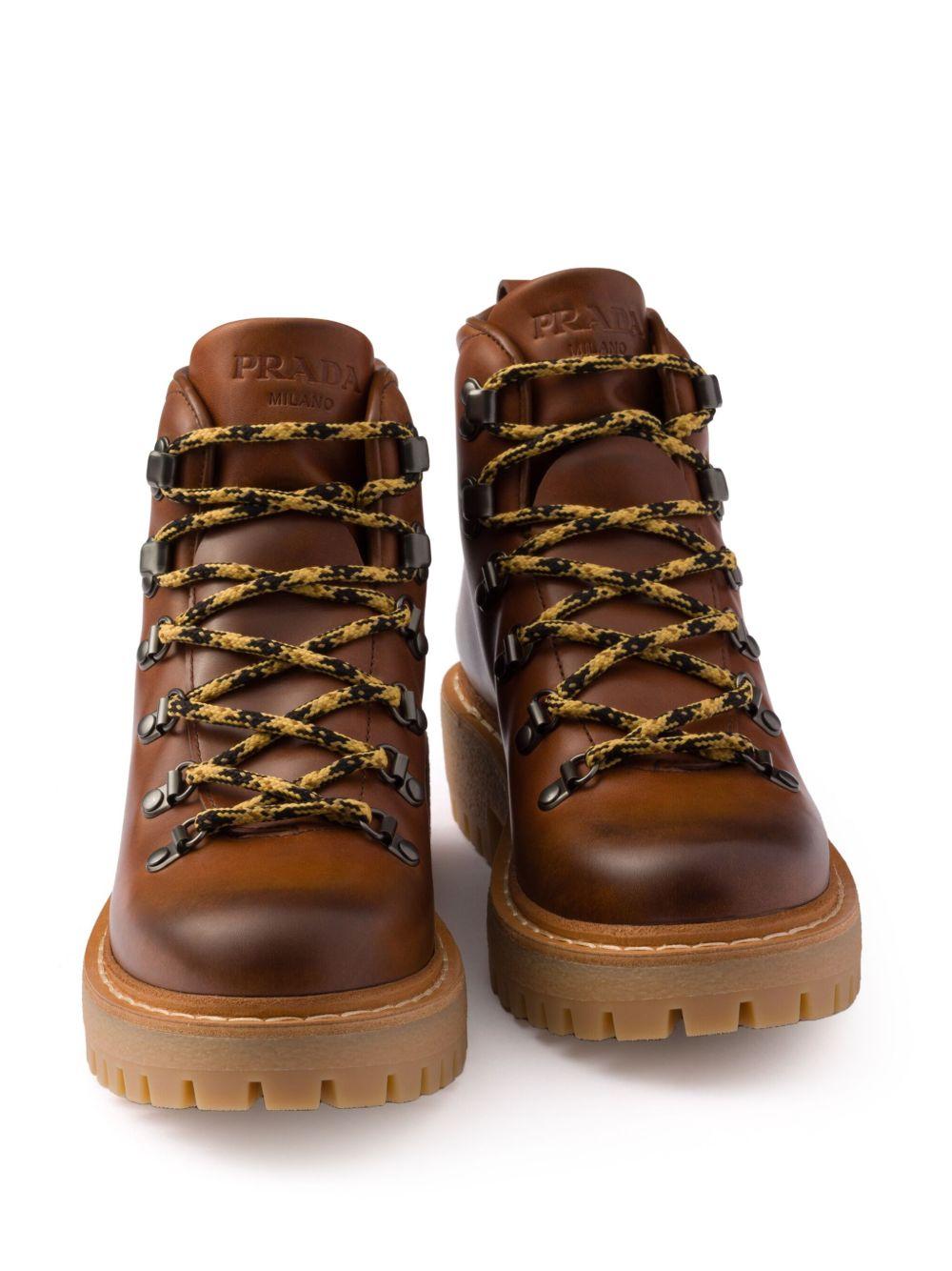 laced leather ankle boots Product Image