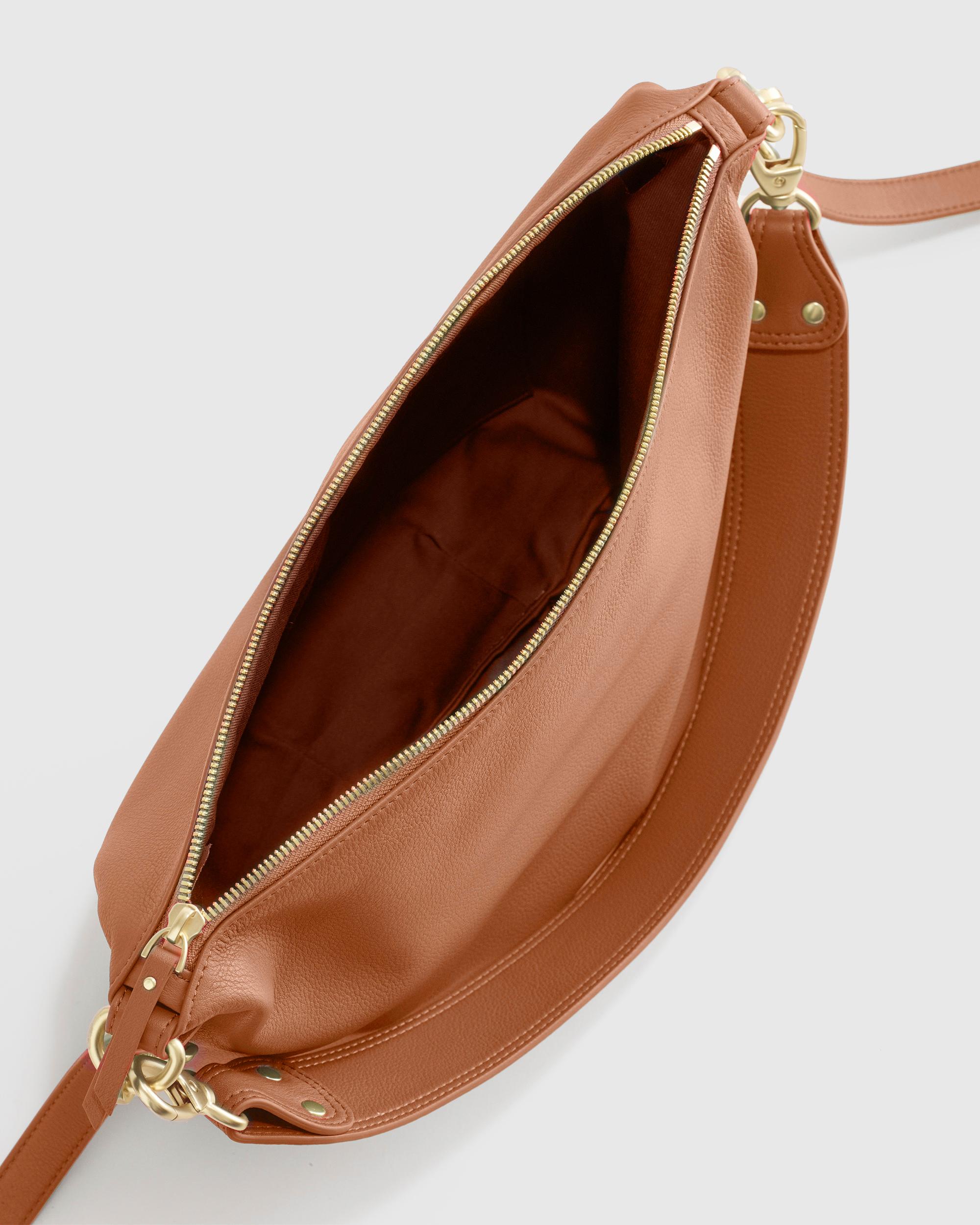 Quince | Women's Italian Leather Convertible Crescent Shoulder Bag Product Image