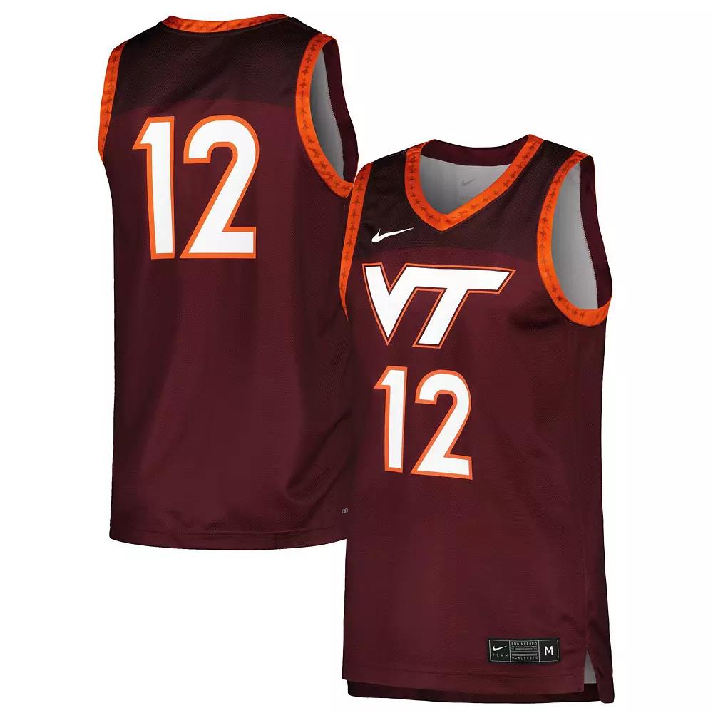 Men's Nike Maroon Virginia Tech Hokies Replica Basketball Jersey,  Product Image