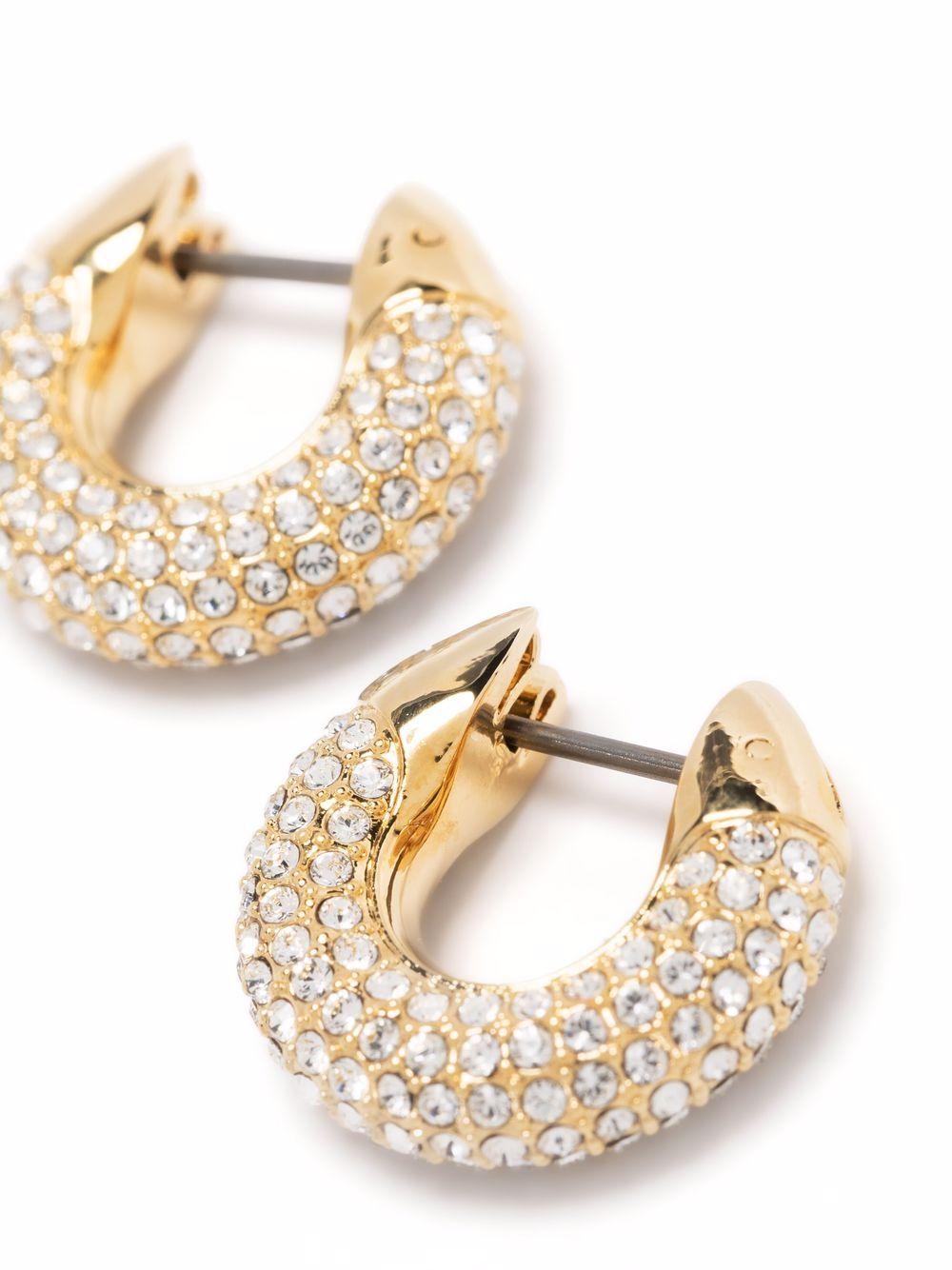 Dextera crystal-embellished hoop earrings Product Image