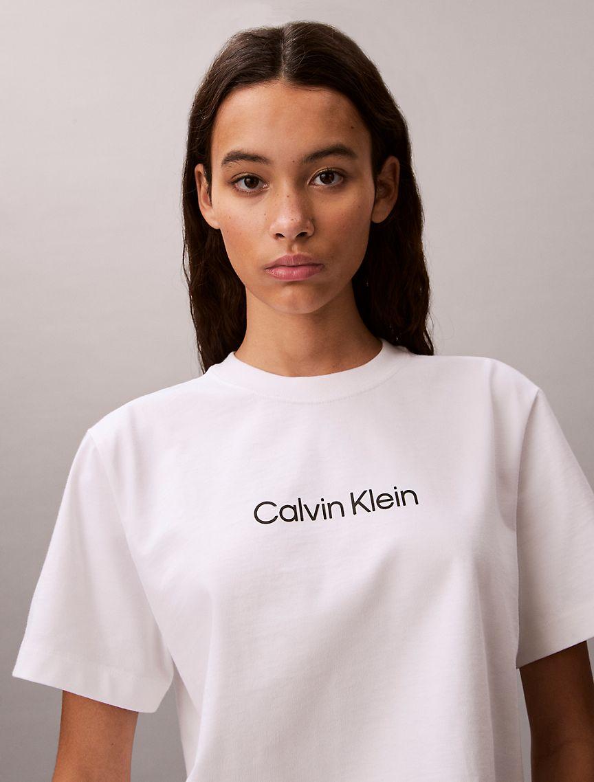 Standard Logo Boxy Fit Crewneck T-Shirt Product Image