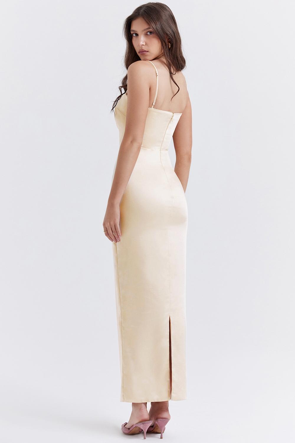Costanza  vintage cream maxi dress Product Image