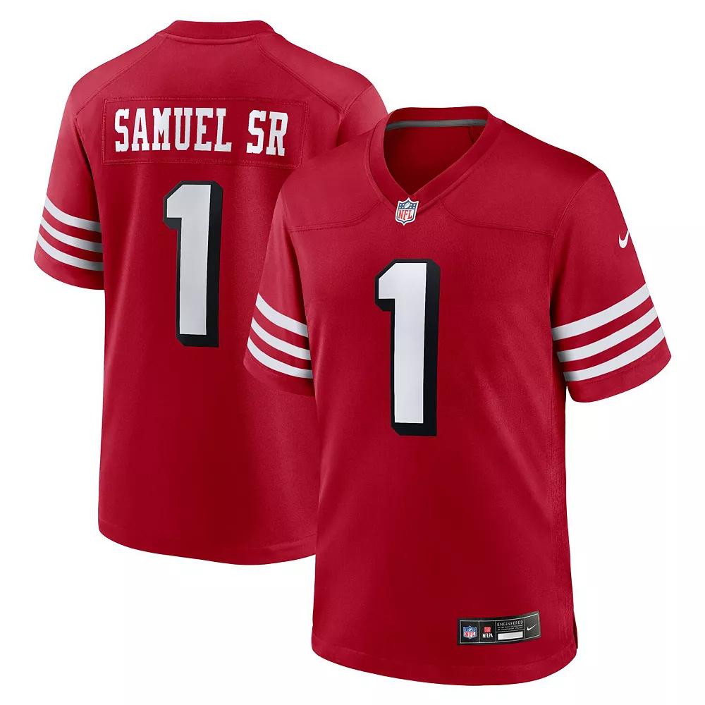 Men's Nike Deebo Samuel Sr  Scarlet San Francisco 49ers Alternate Game Jersey, Size: XL, Red Product Image