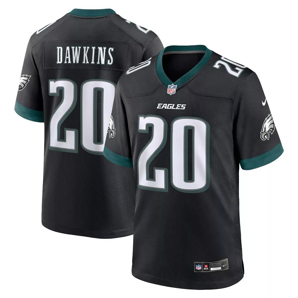 Men's Nike Brian Dawkins Black Philadelphia Eagles Alternate Game Jersey, Size: XL Product Image