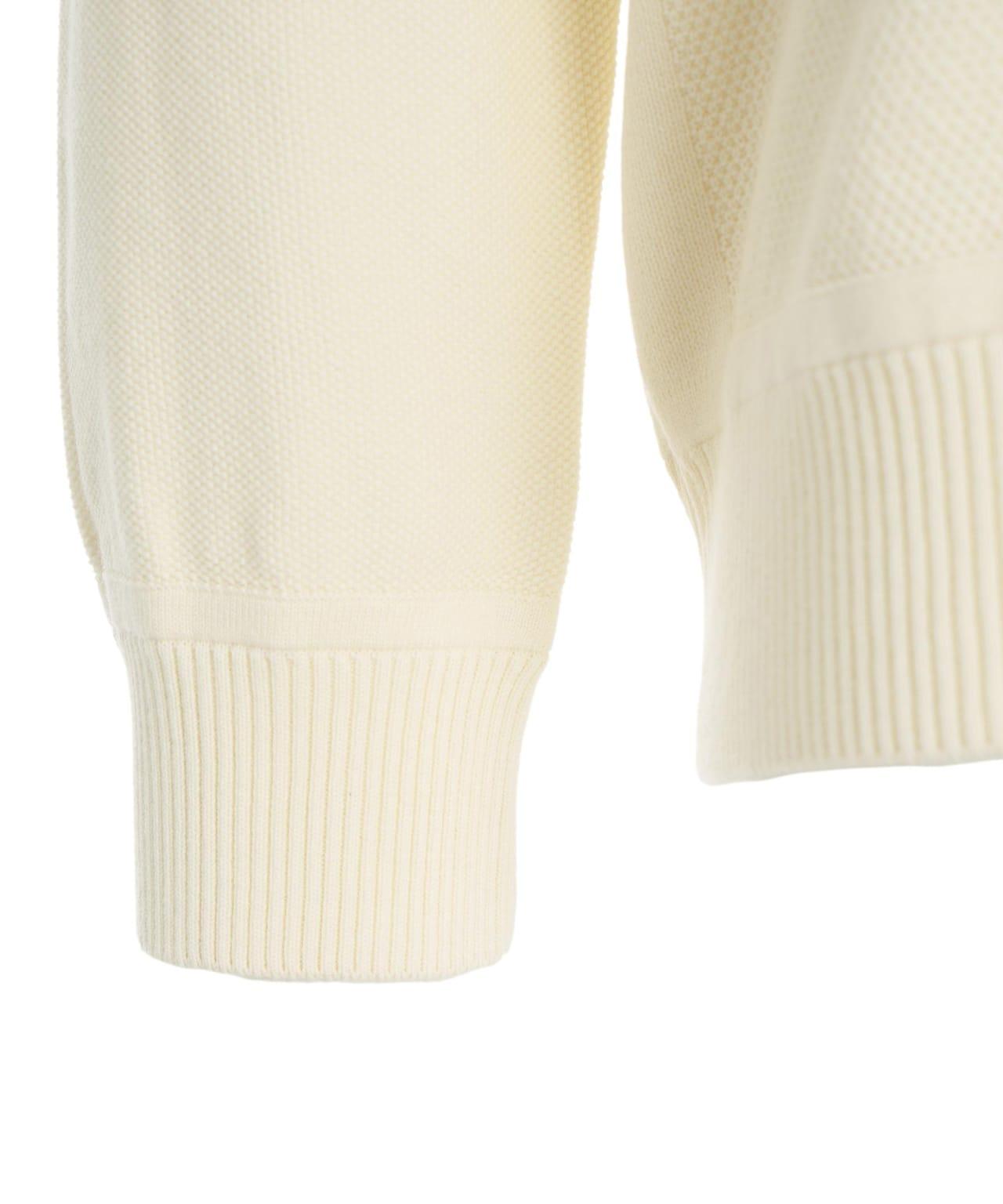 Knit sweater with removable logo Product Image