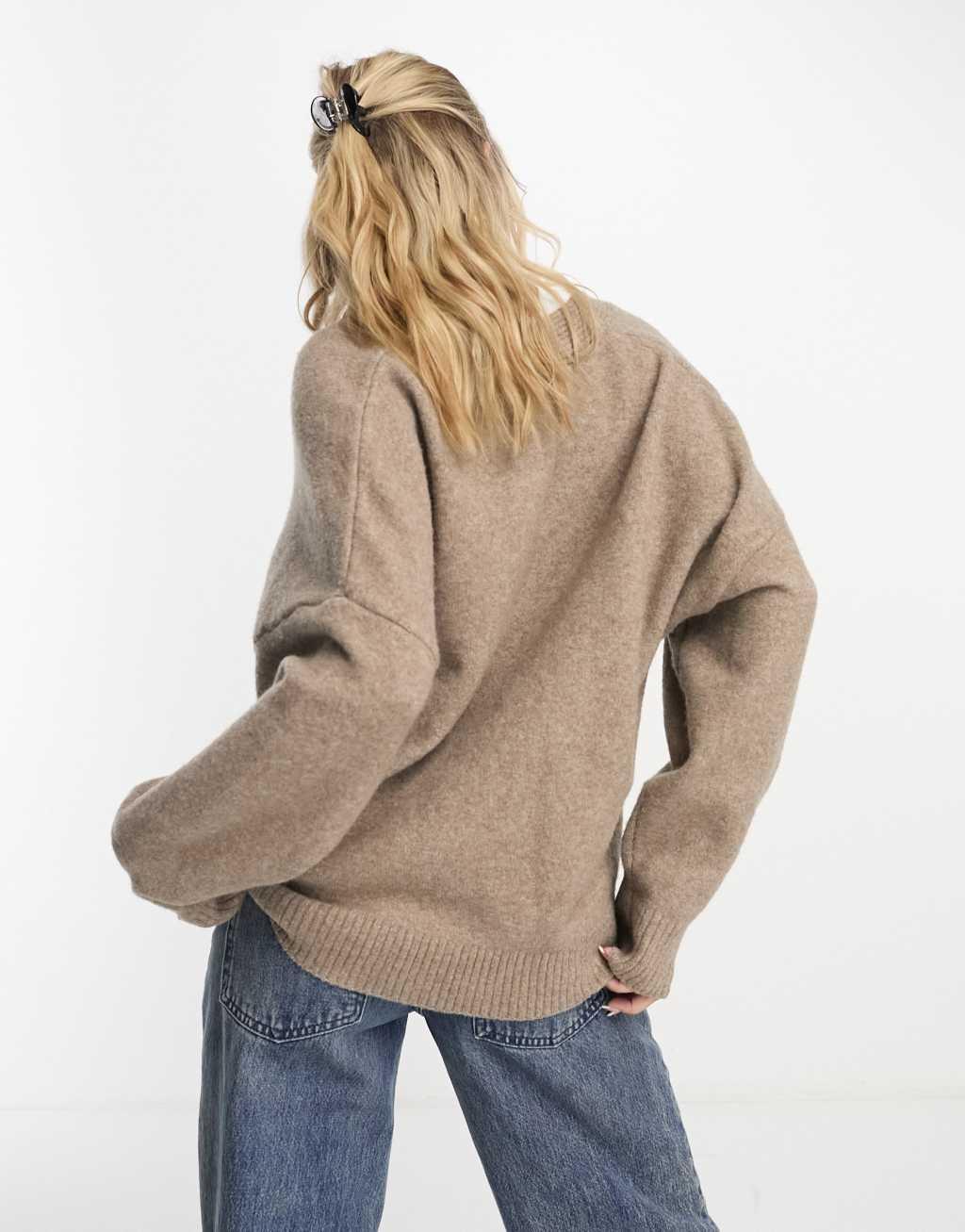 Monki knit button front cardigan Product Image