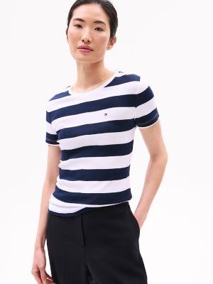 Rugby Stripe Crewneck T-Shirt Product Image