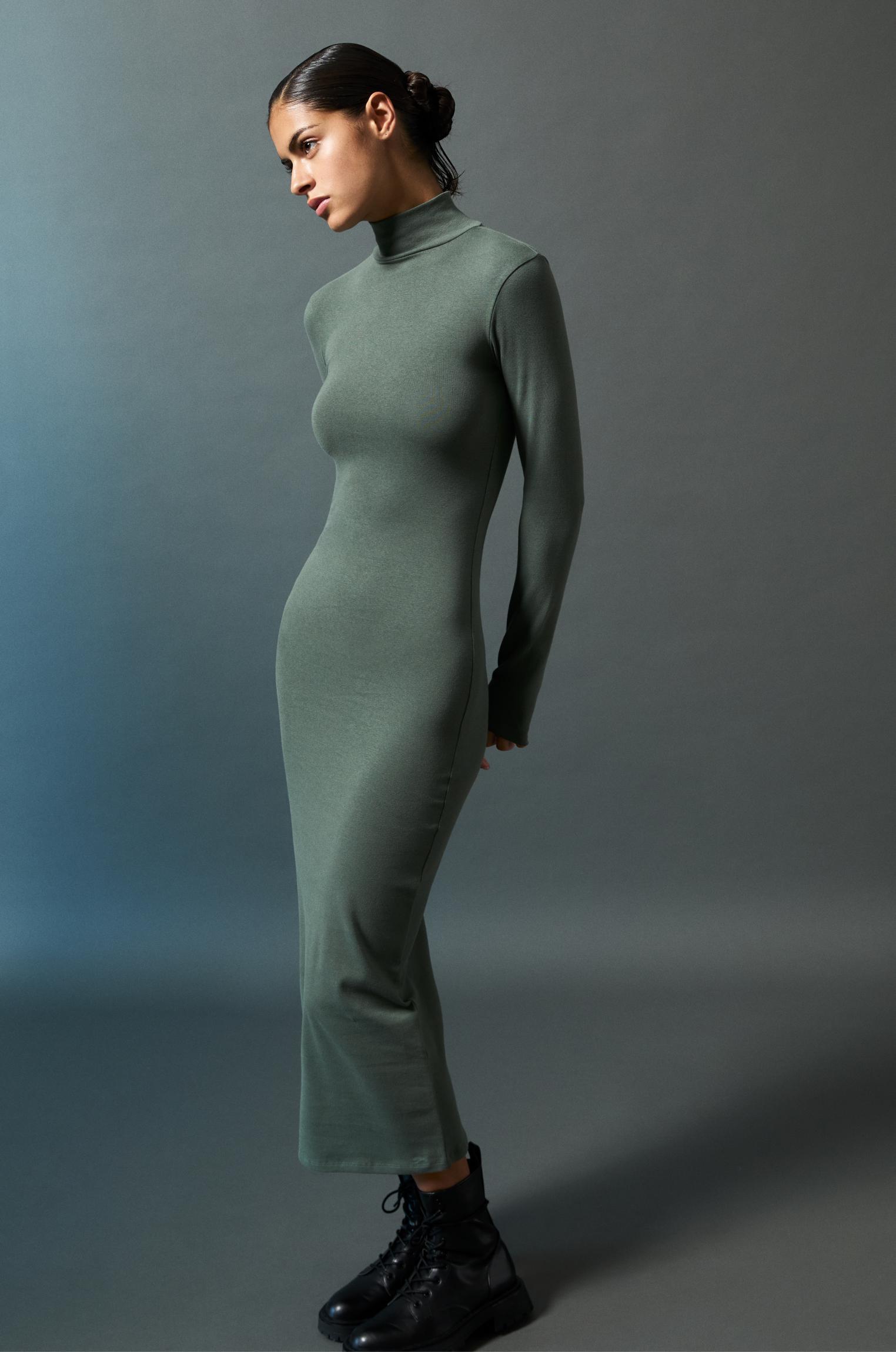 Mock neck midi dress Product Image