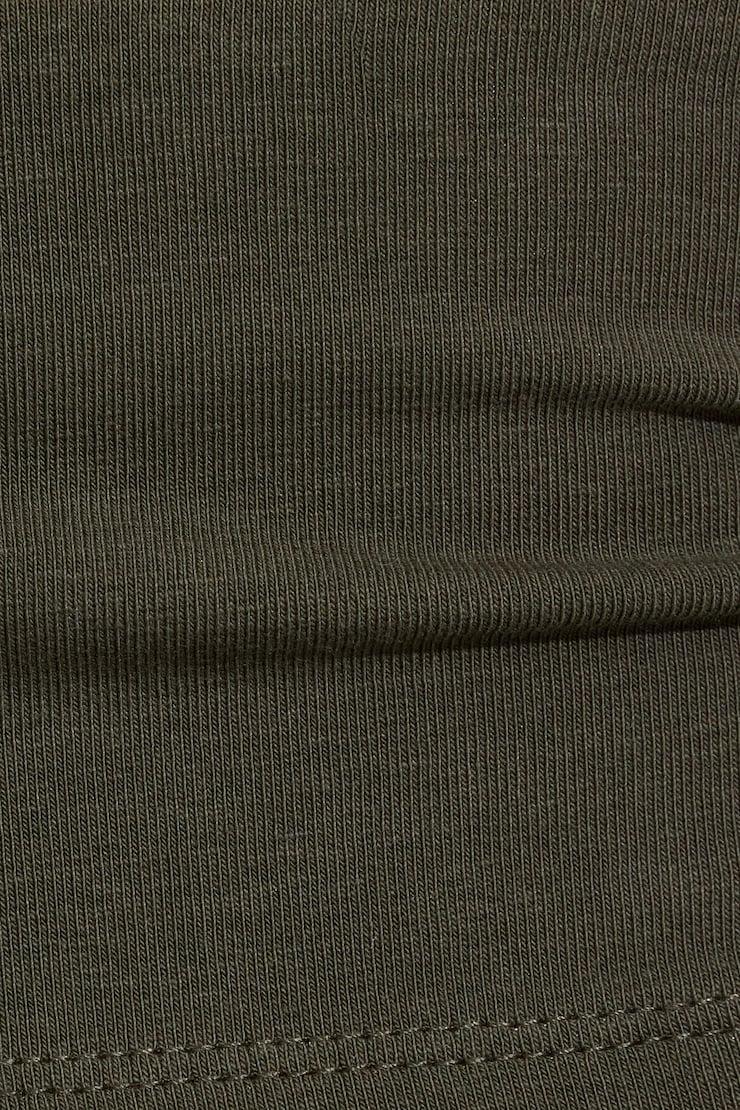 Crew Neck Open Back Short Sleeve Top Product Image