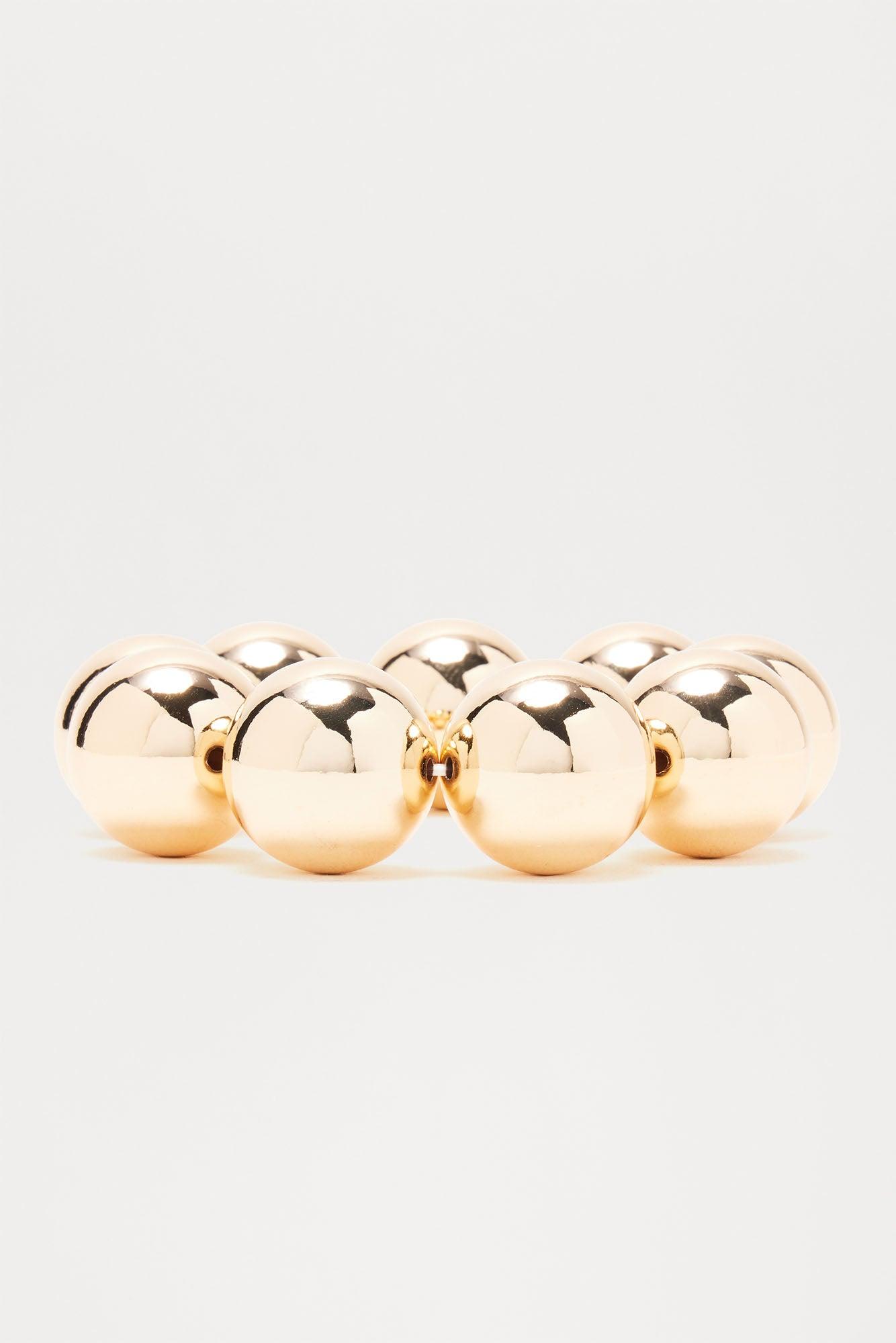 Kali Beaded Statement Bracelet - Gold Female Product Image