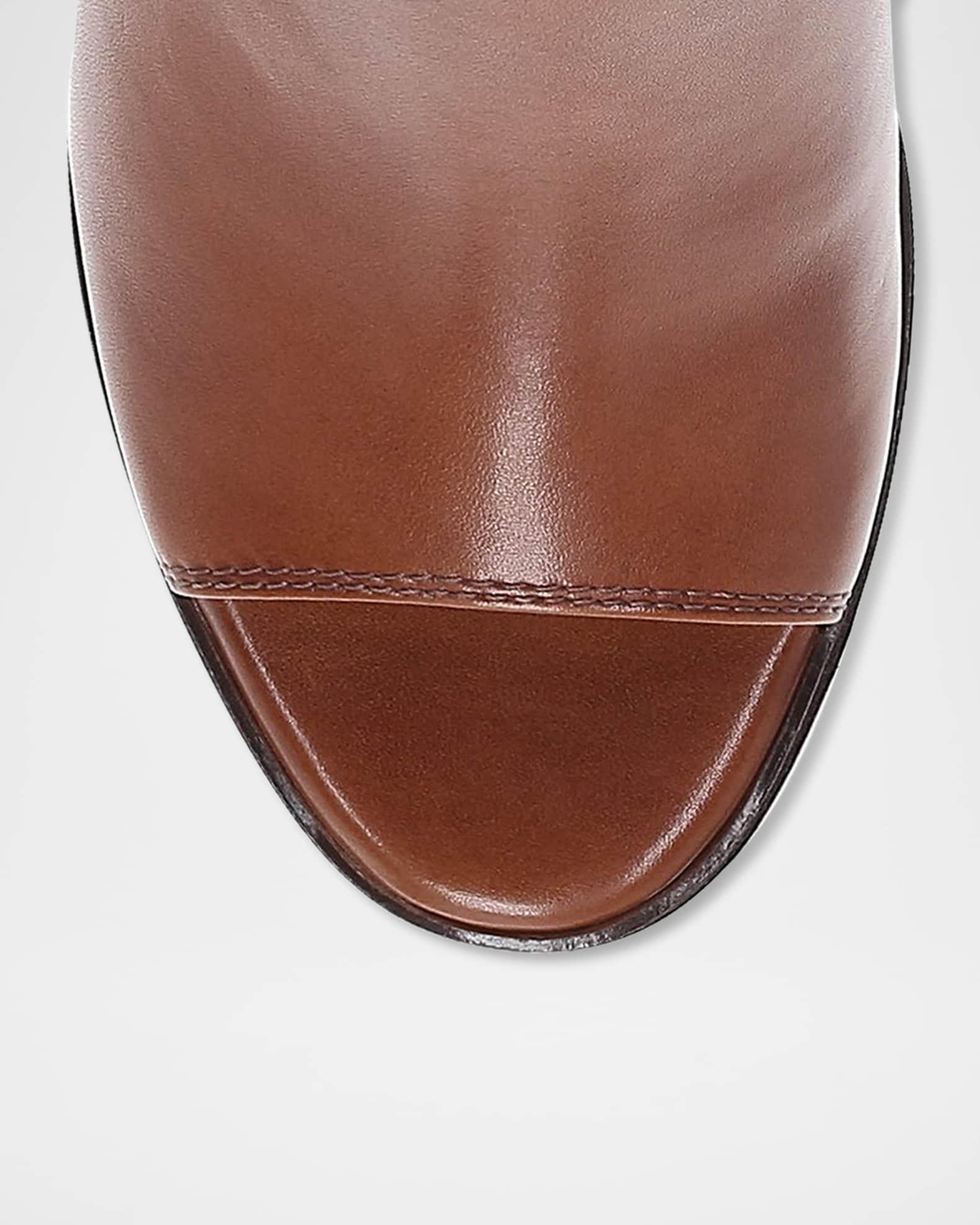 Stella Leather Block-Heel Mule Sandals Product Image