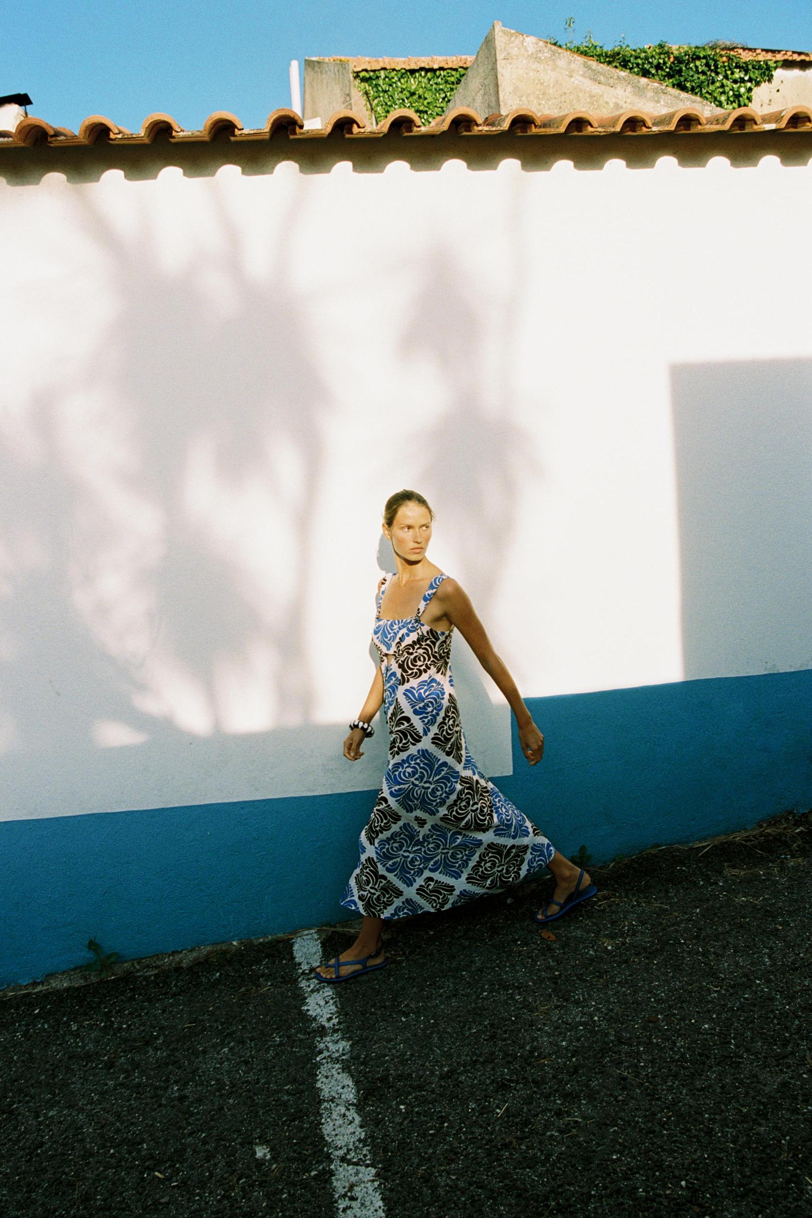 PRINTED MIDI DRESS Product Image