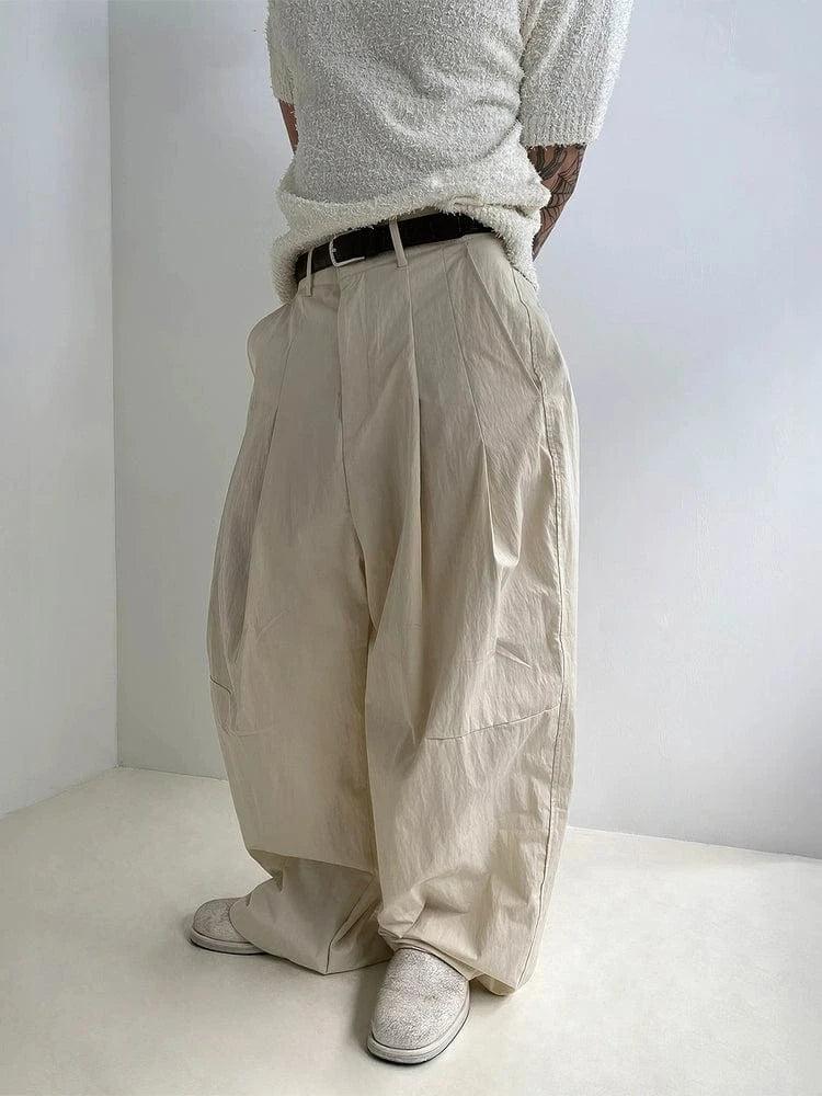 RT No. 19029 PLEATED BAGGY STRAIGHT PANTS Product Image