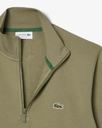 Men's High-Neck Zip-Up Fleece Sweatshirt Product Image