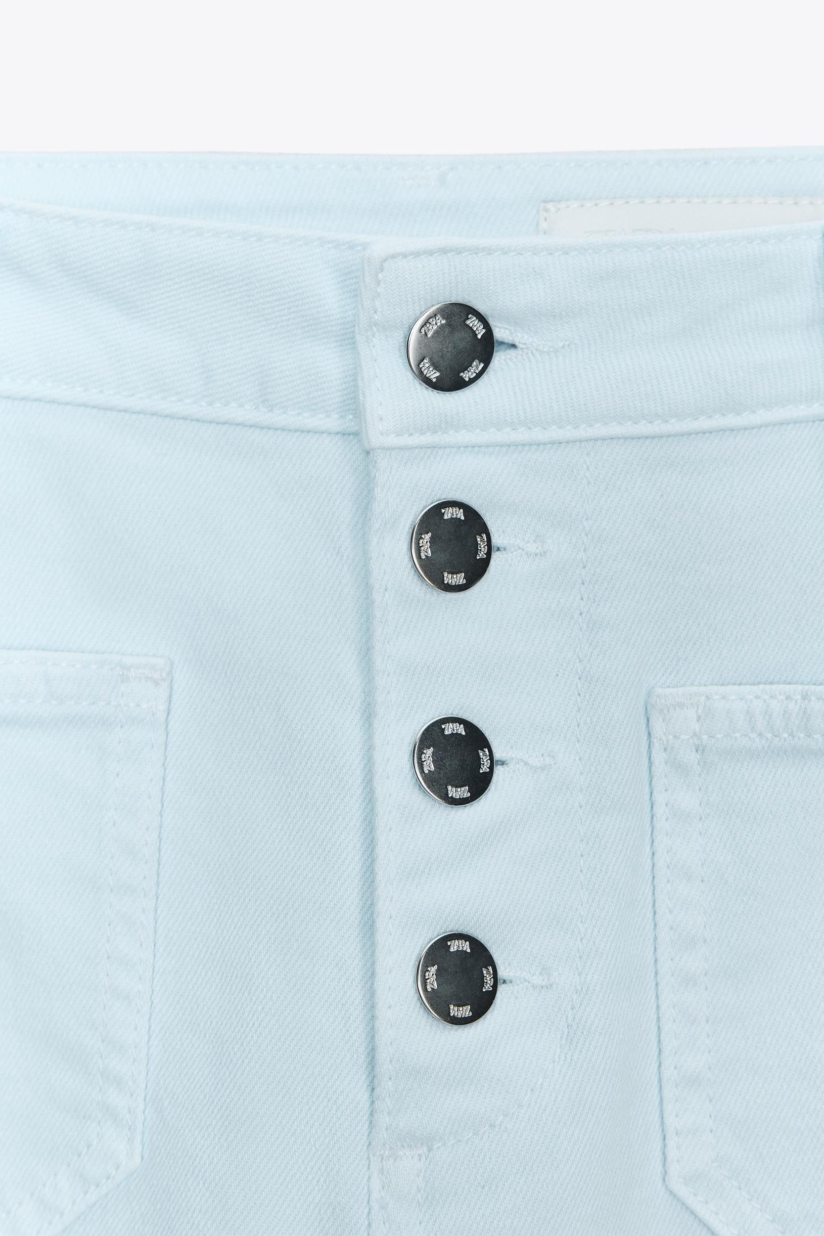 Z1975 HIGH-WAISTED FLARE BUTTON JEANS Product Image