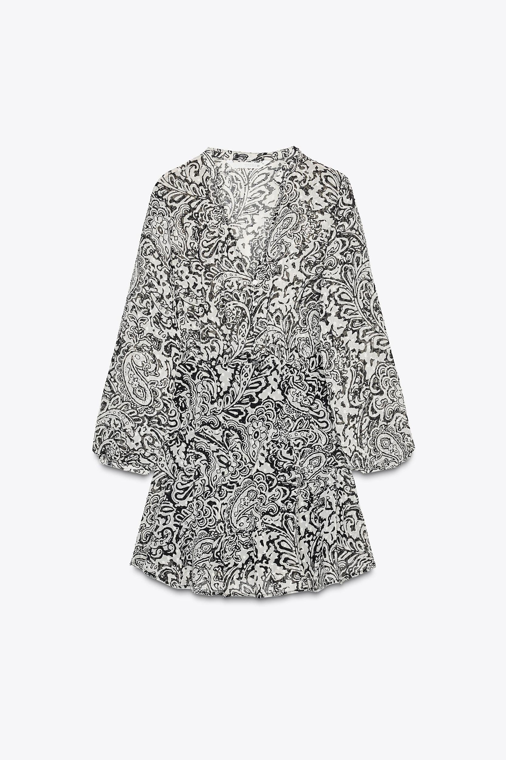 PRINTED SWISS DOT DRESS Product Image