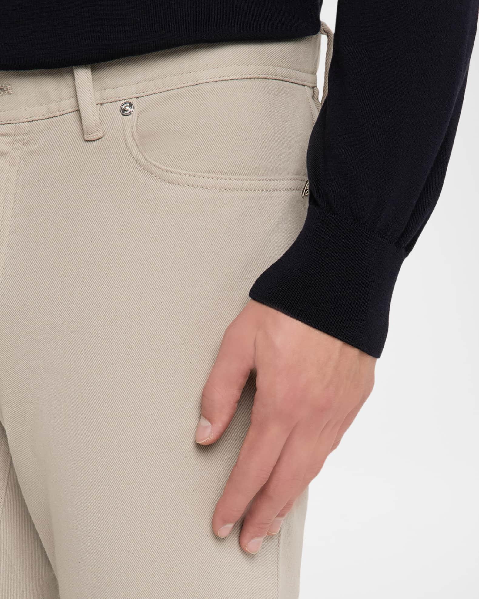 Men's Cotton Denim Five-Pocket Pants Product Image