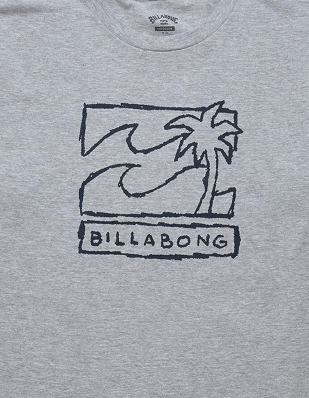 BILLABONG Palm Wave Mens Tee - GRAY Product Image