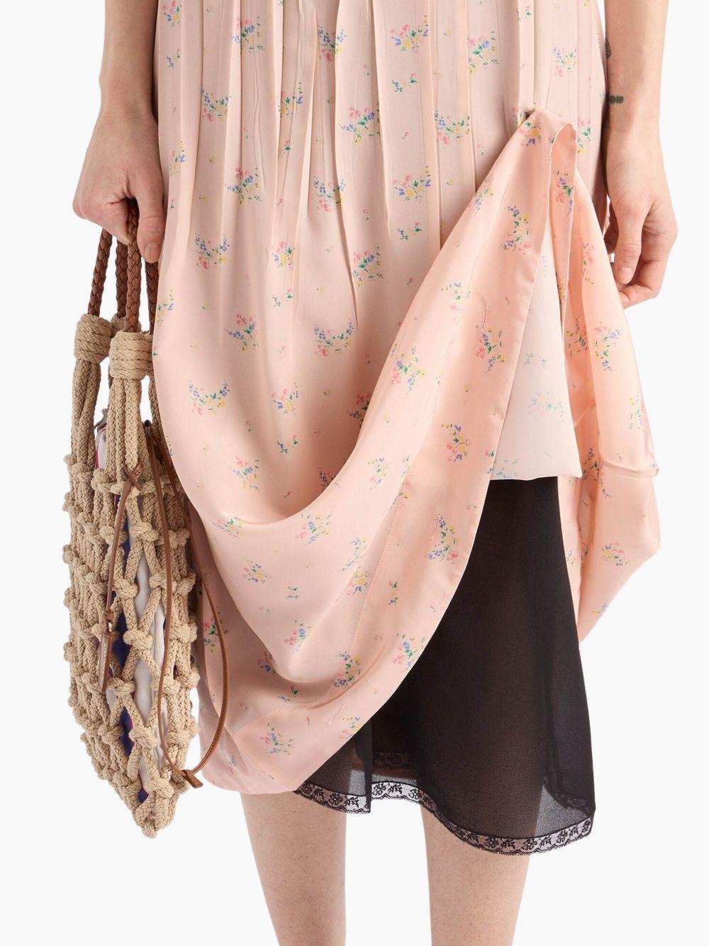 floral pongé midi dress Product Image