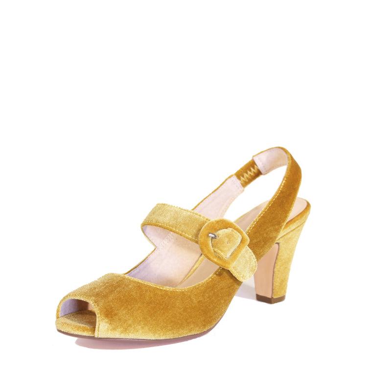 Liberty Velvet Mary Jane Heels Product Image