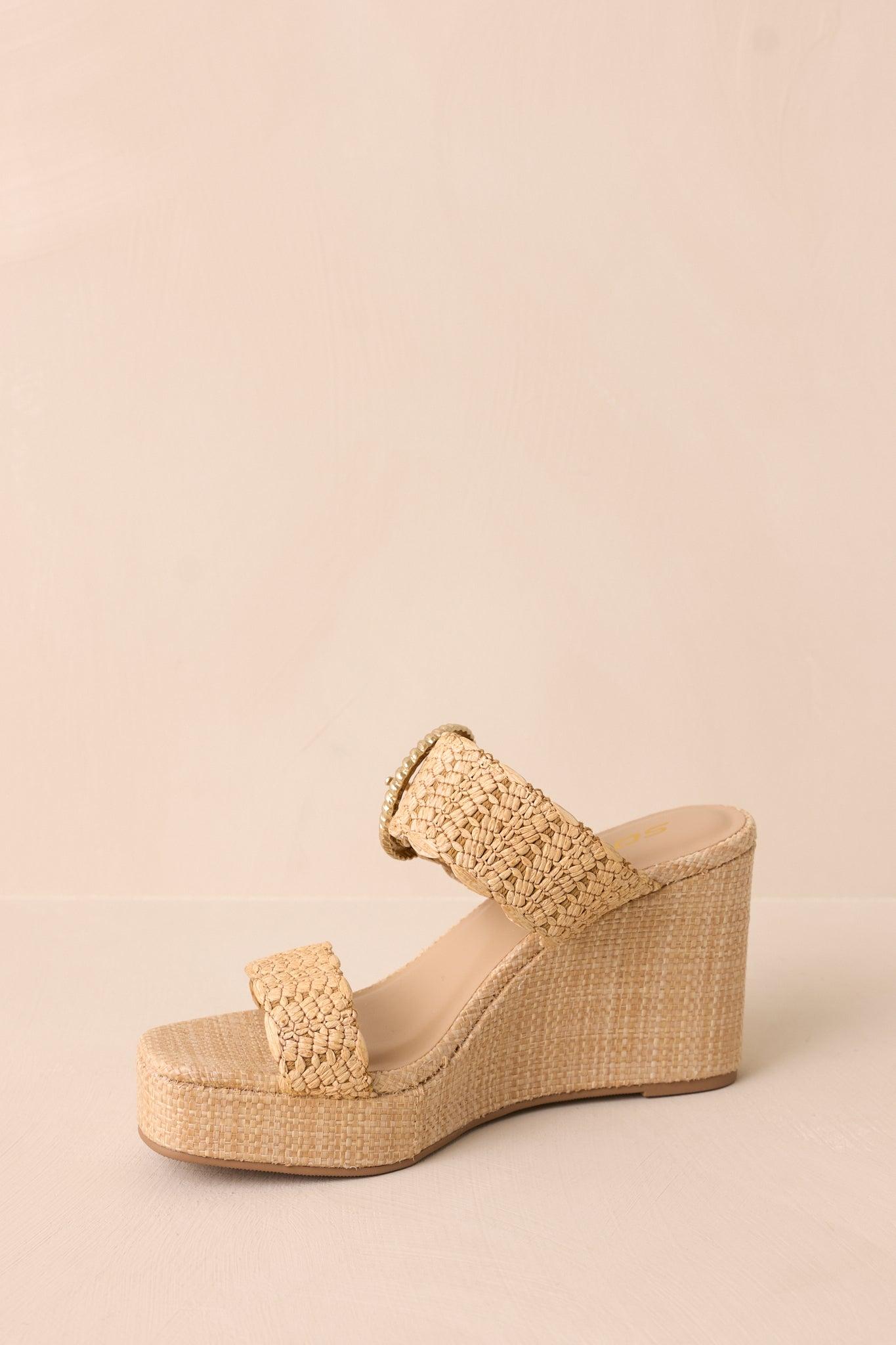 Across The Boardwalk Natural Platform Wedge Product Image