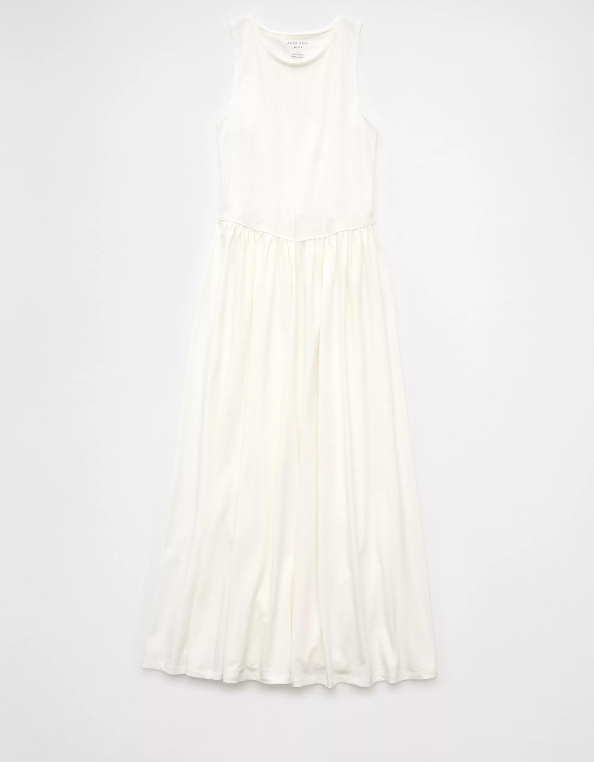 AE Pointelle Knit Midi Dress Product Image