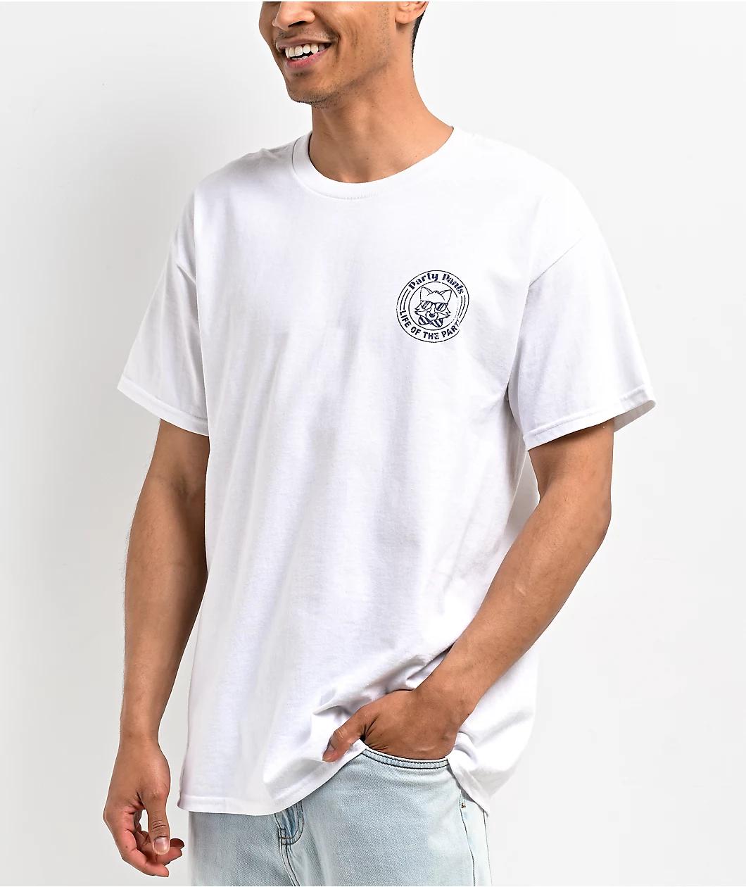 Party Pants Chug Life White T-Shirt Product Image