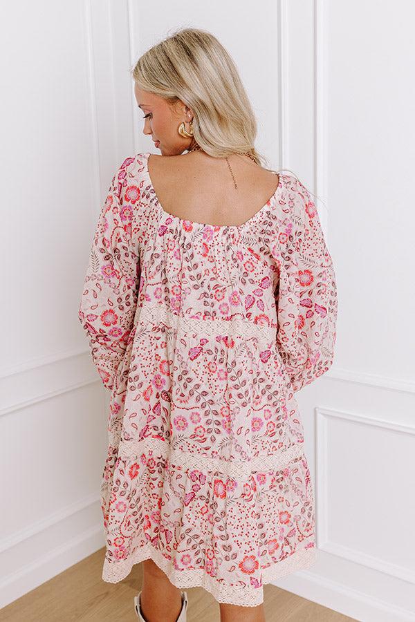 Bohemian Bliss Floral Mini Dress Product Image
