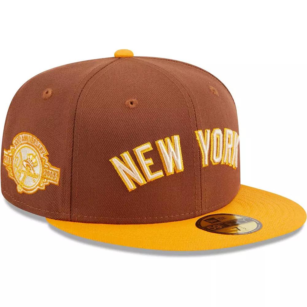 Men's New Era Brown New York Yankees Tiramisu 59FIFTY Fitted Hat,  Product Image