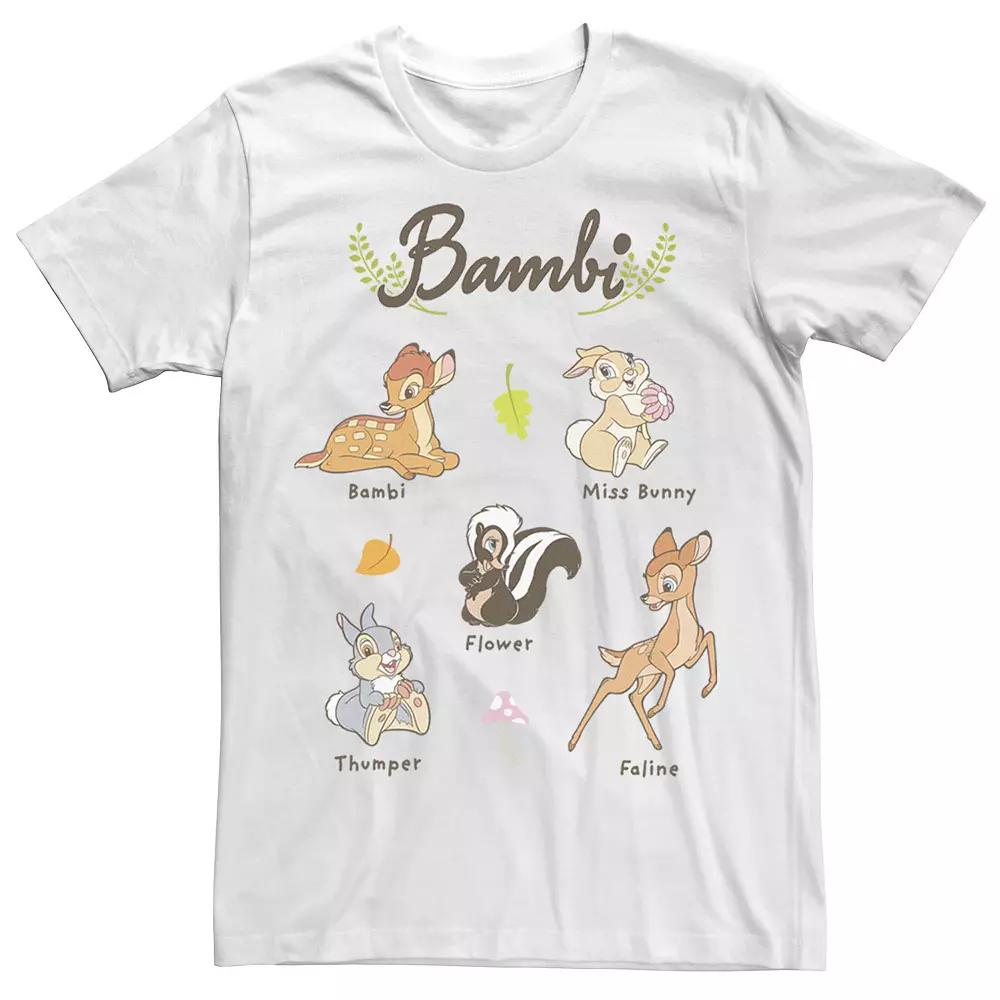 Big & Tall Disney Bambi Characters Tee, Men's,  Product Image