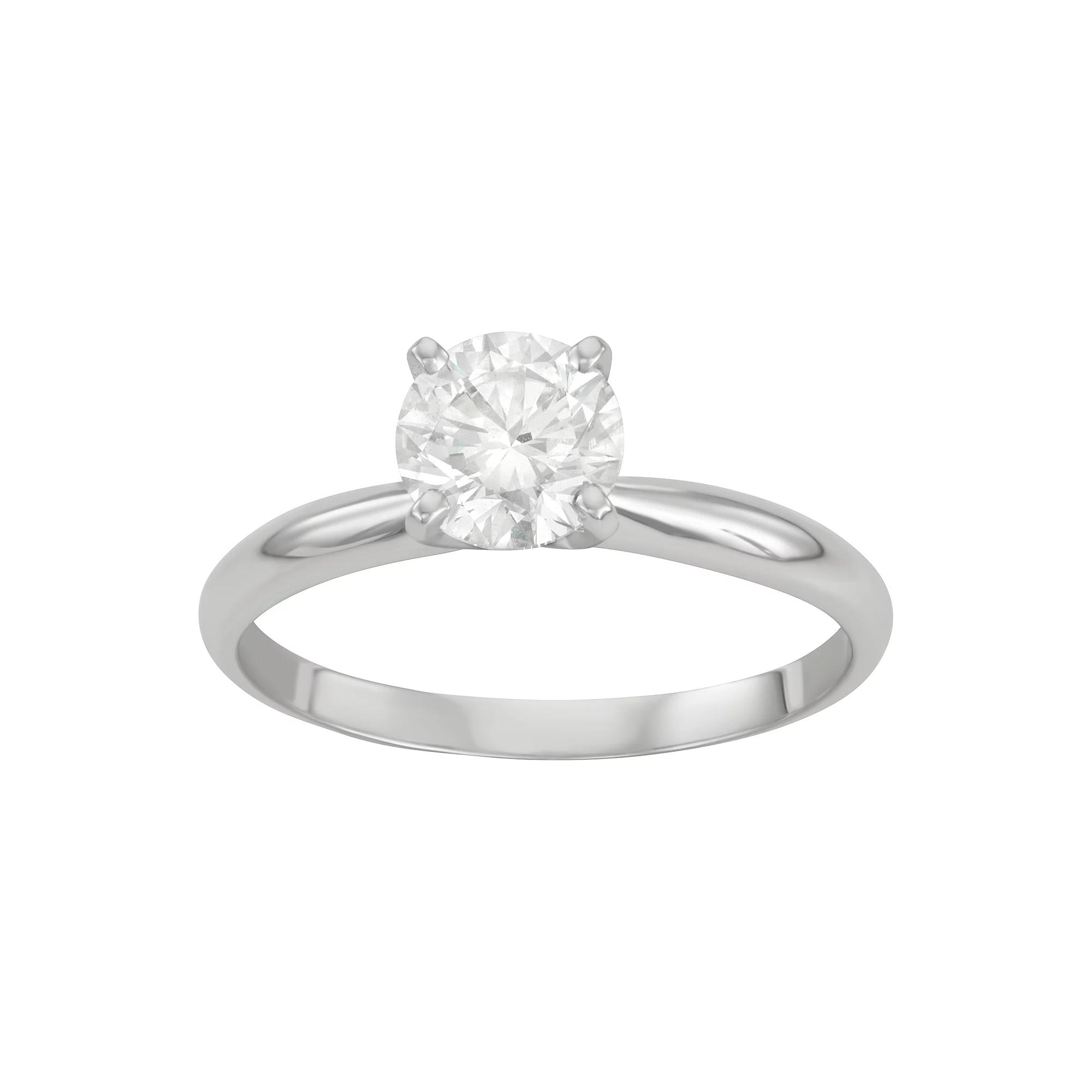 Evolv 14k Gold 1 Carat T.W. IGI Certified Lab-Grown Diamond Solitaire Engagement Ring, Women's, Size: 7 Product Image