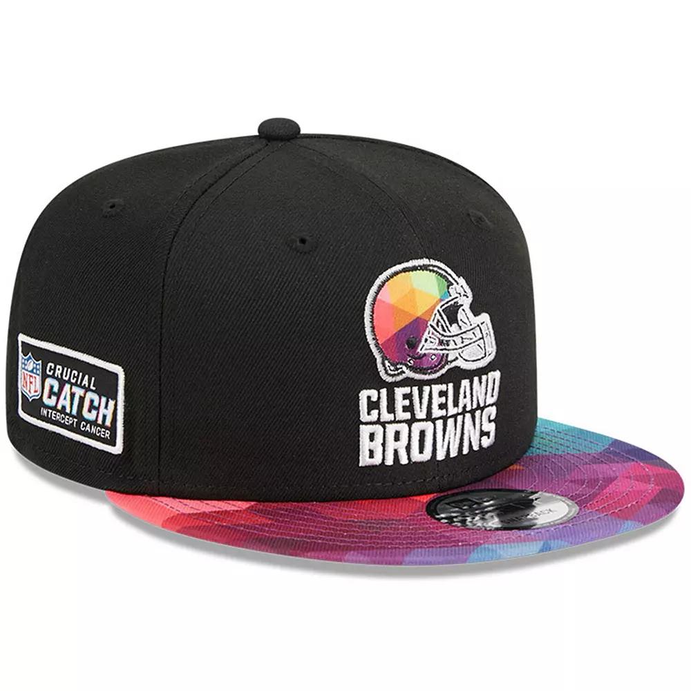 Men's New Era Black Cleveland Browns 2023 NFL Crucial Catch 9FIFTY Snapback Hat Product Image