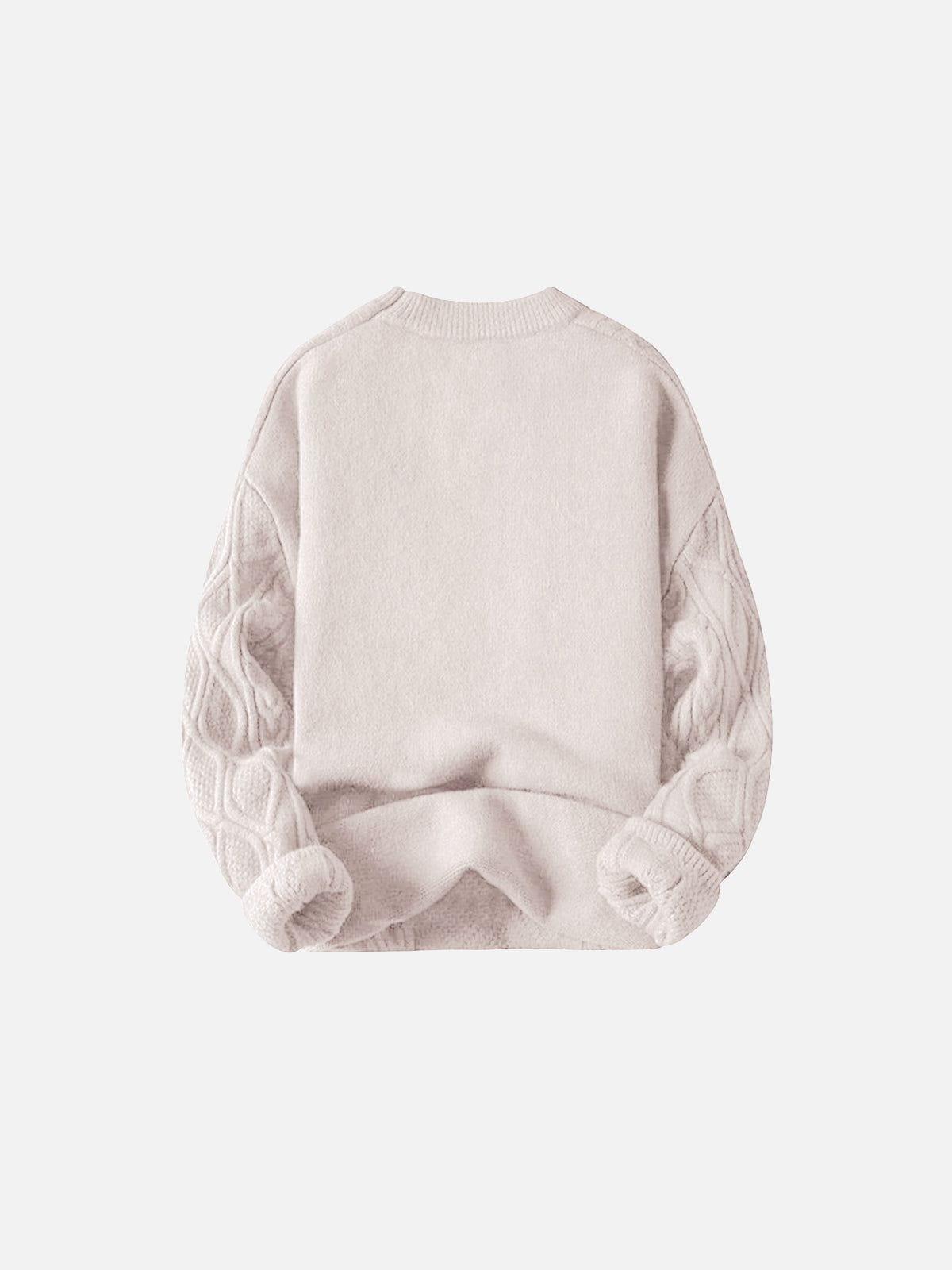 Aelfric Eden Solid Color Crew Neck Sweater US only Product Image