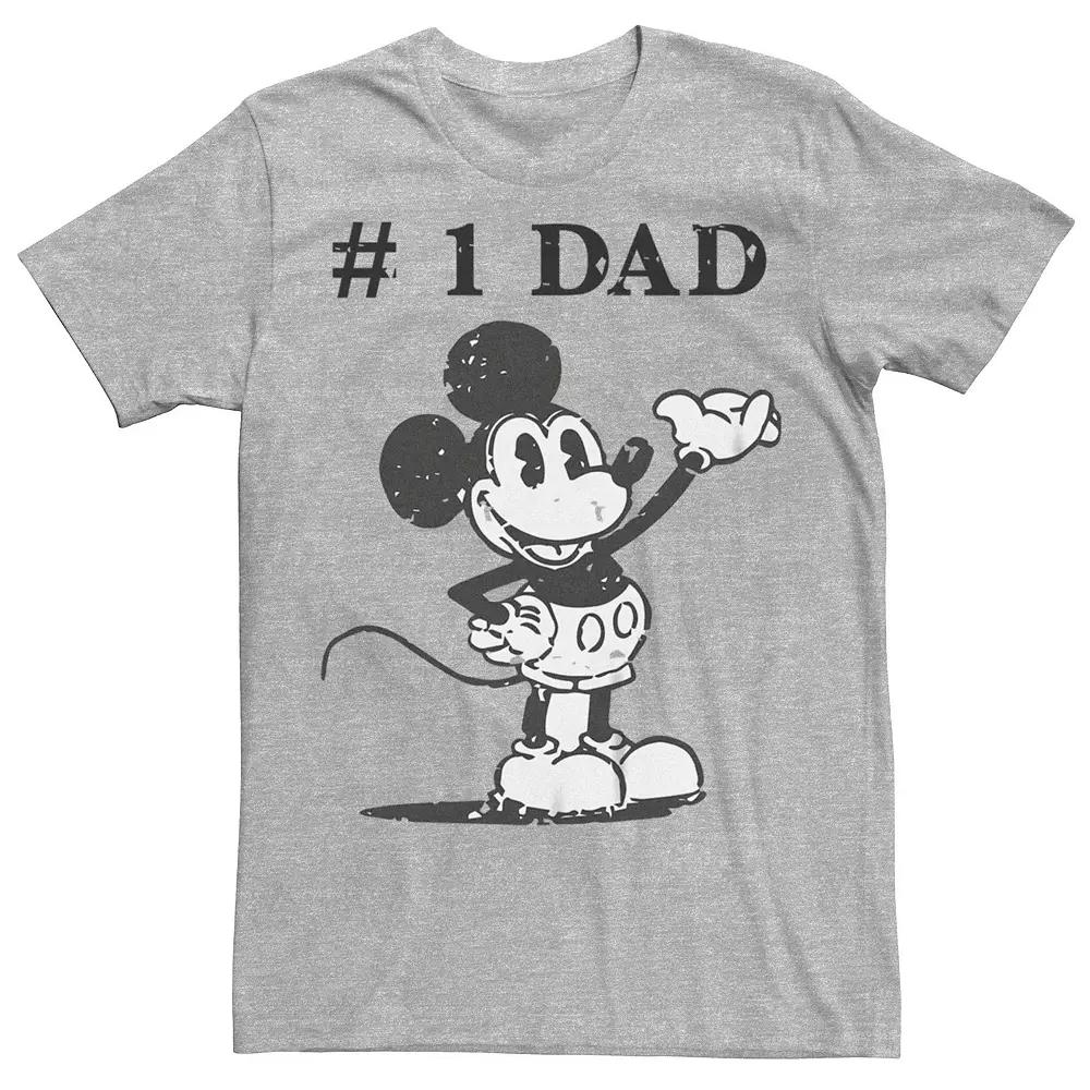 Disney's Mickey Mouse Men's Classic Number 1 Dad Graphic Tee,  Product Image