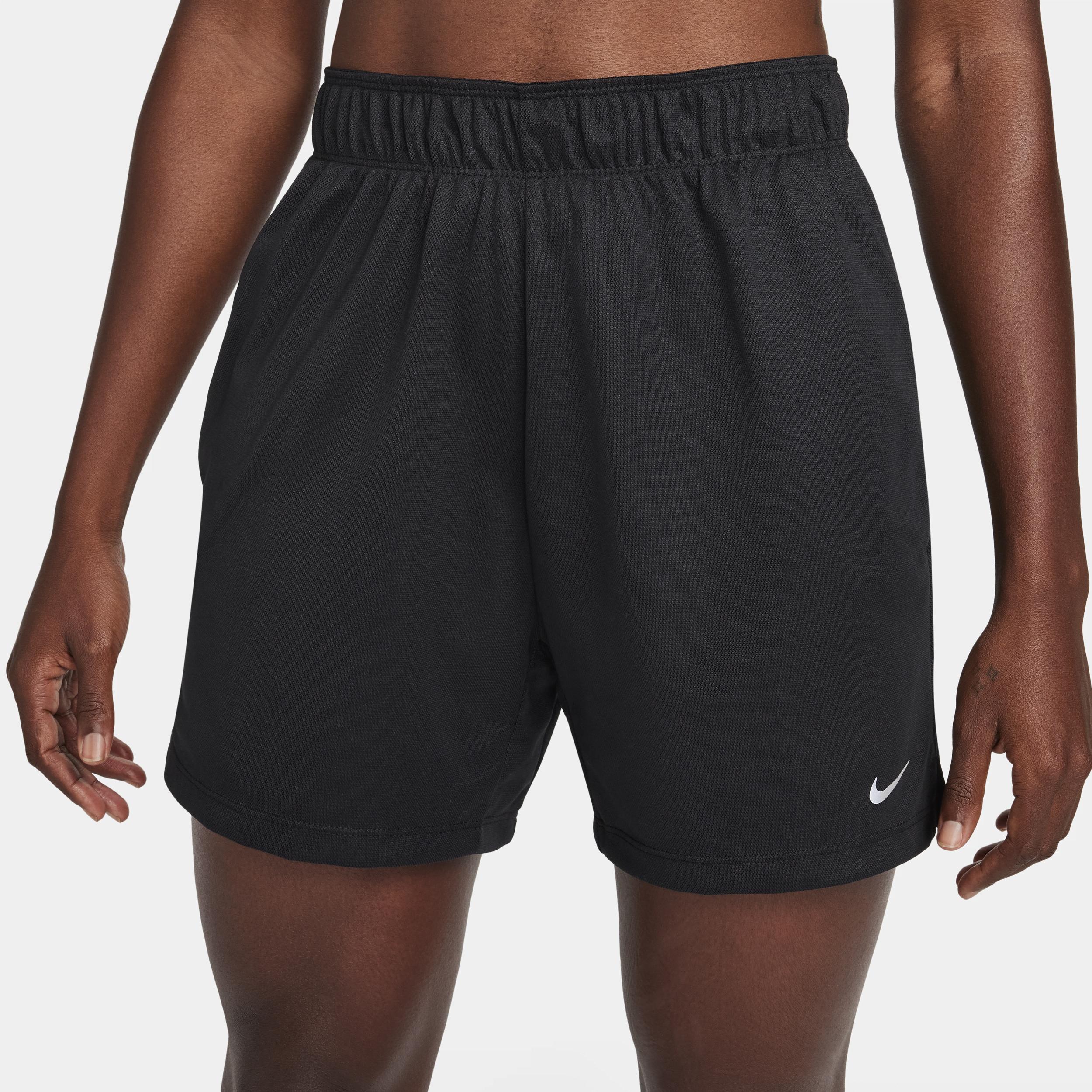Nike Womens Attack Dri-FIT Fitness Mid-Rise 5 Unlined Shorts | DX6024-010 Product Image