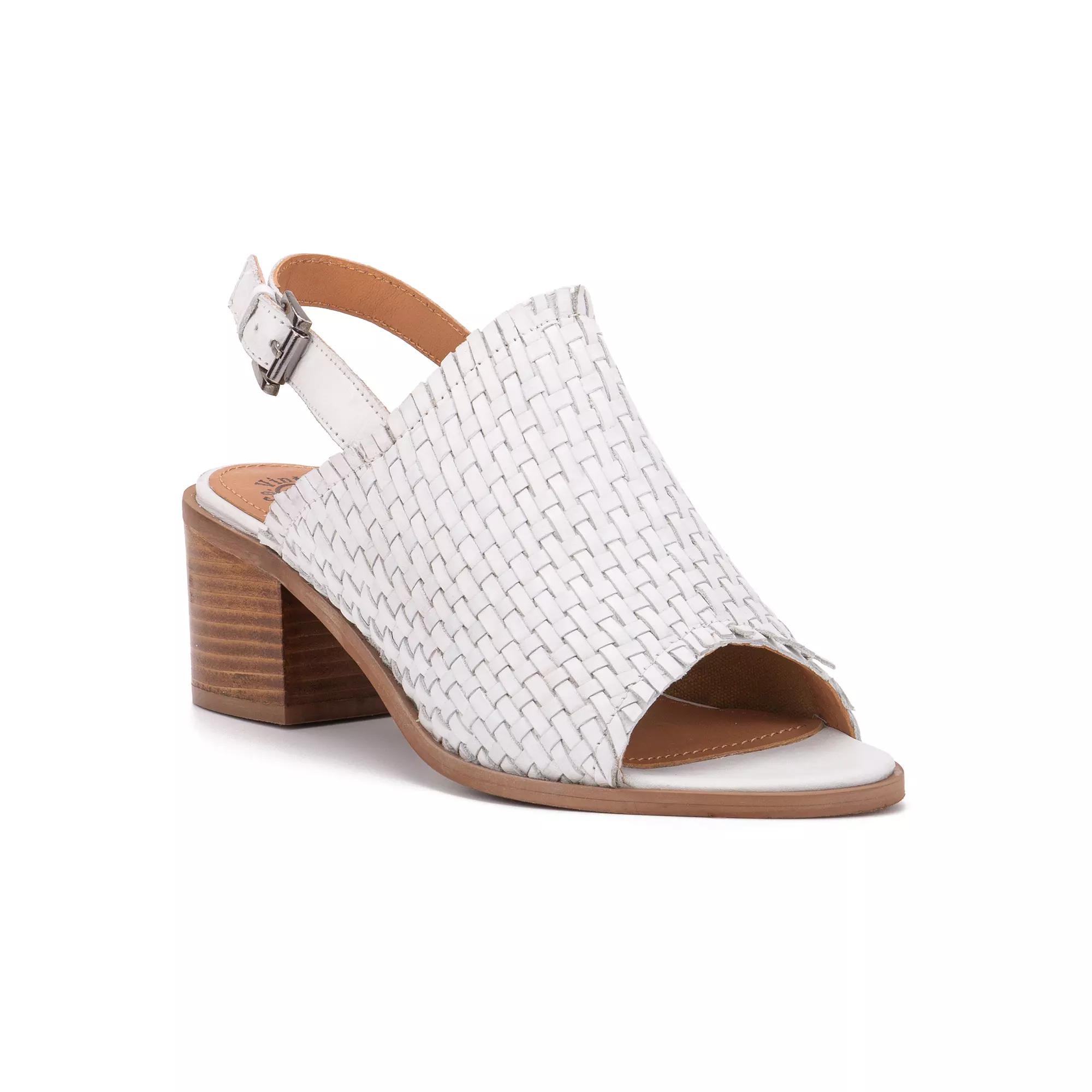 Vintage Foundry Co. Florence Womens Leather Heeled Sandals Product Image