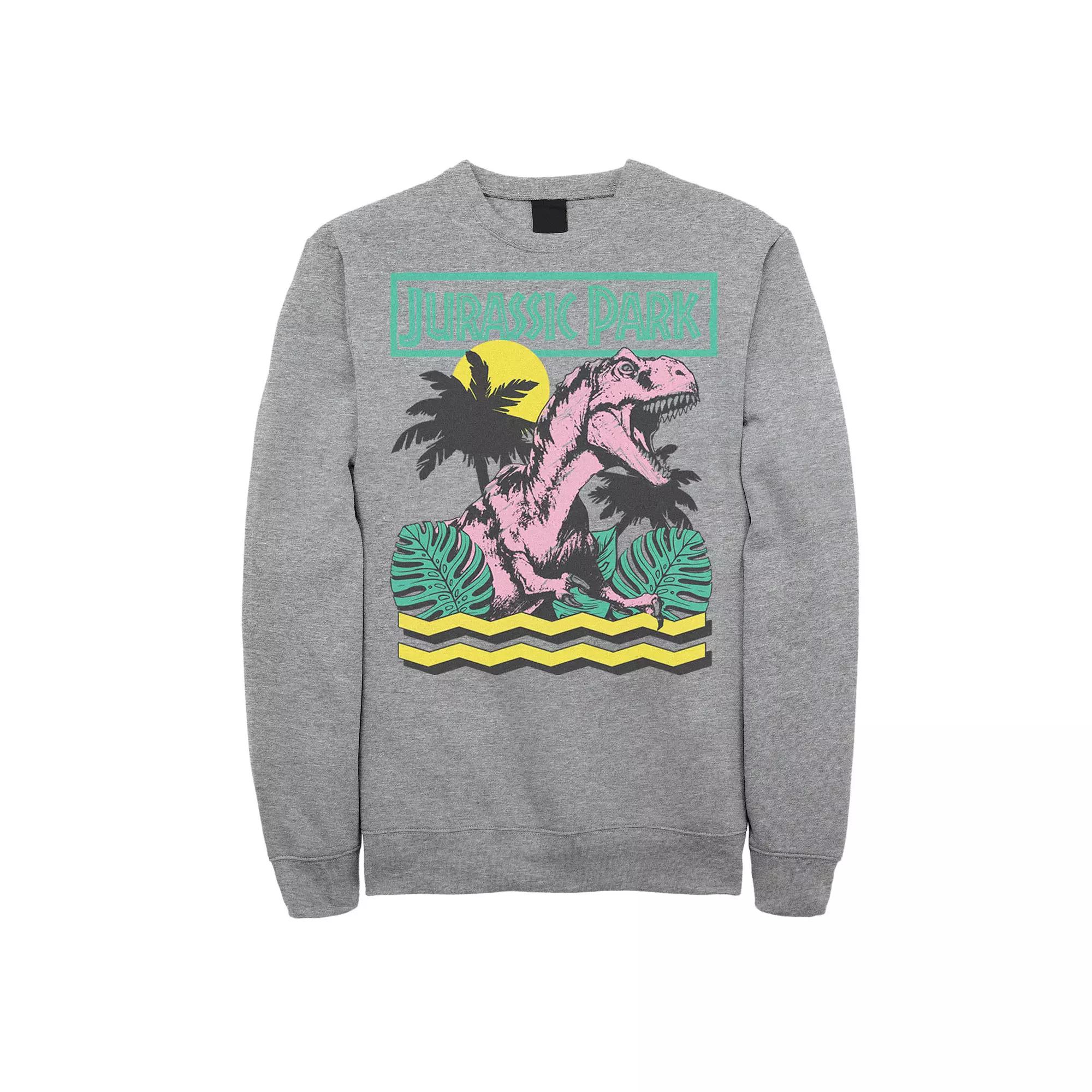 Men's Jurassic Park Vintage T-Rex Roar Retro Sweatshirt,  Product Image