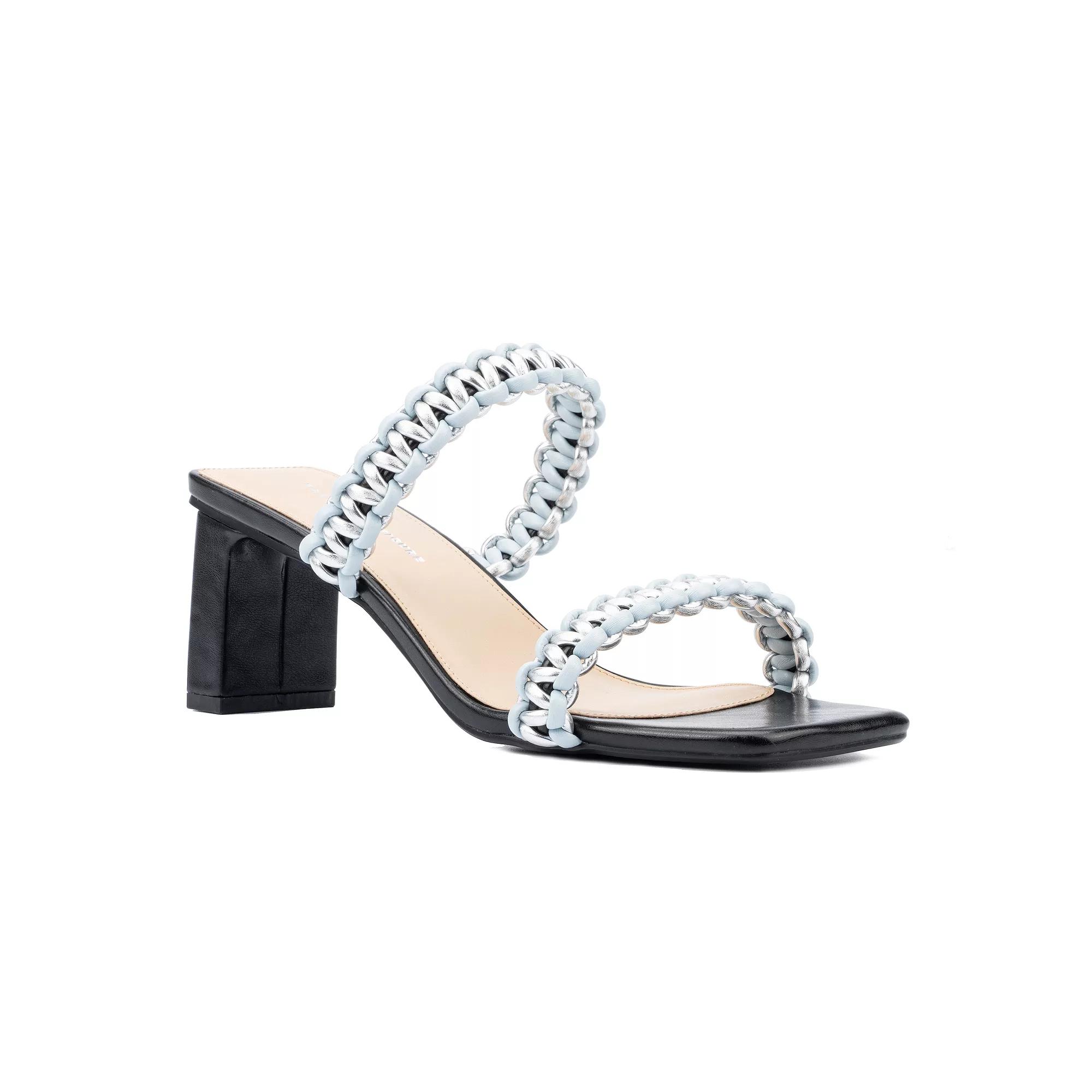 Fashion to Figure Jess Womens Wide Width Heeled Sandals Product Image