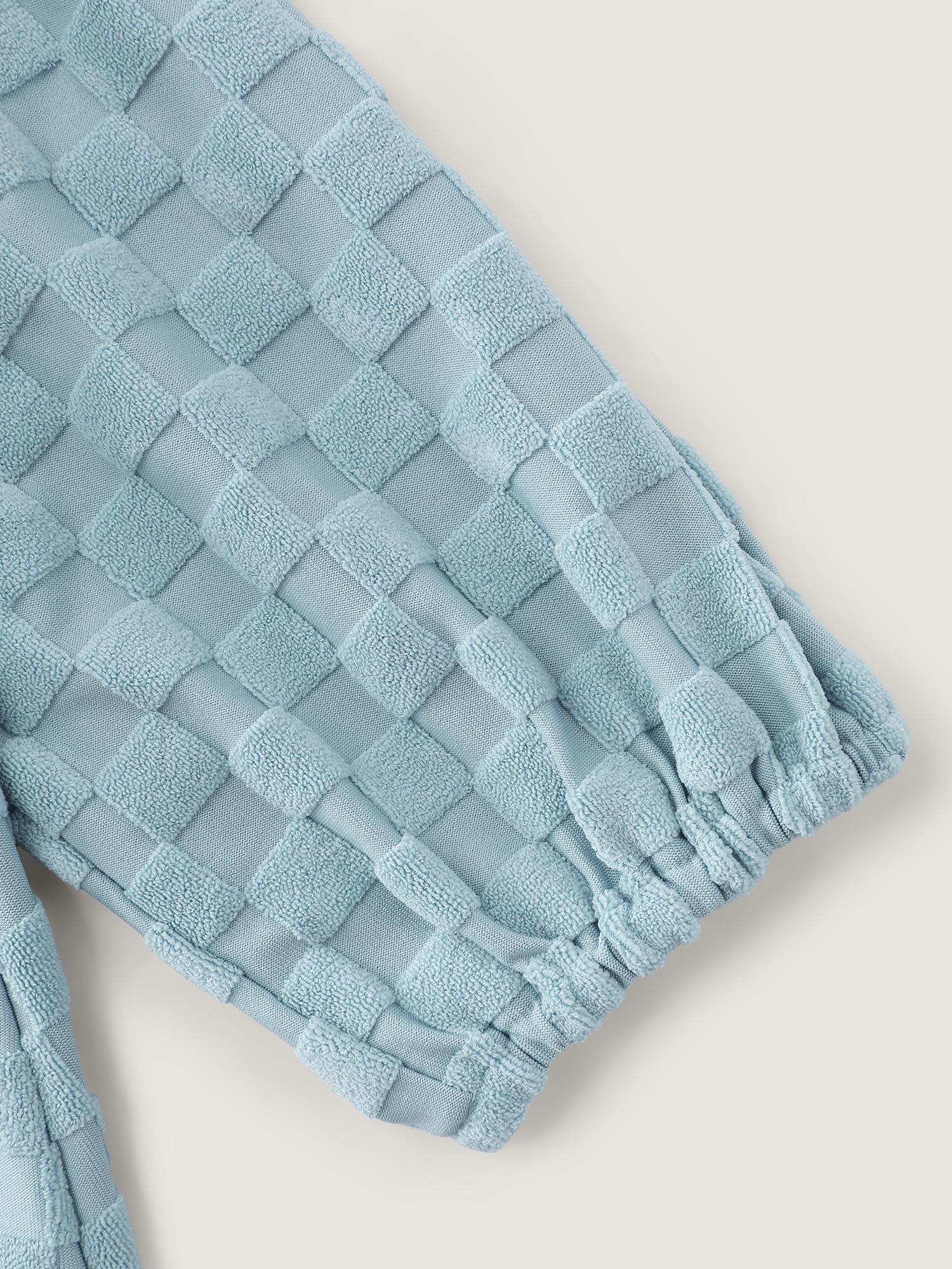 Checkered Textured Co-ord Lounge Set Female Product Image